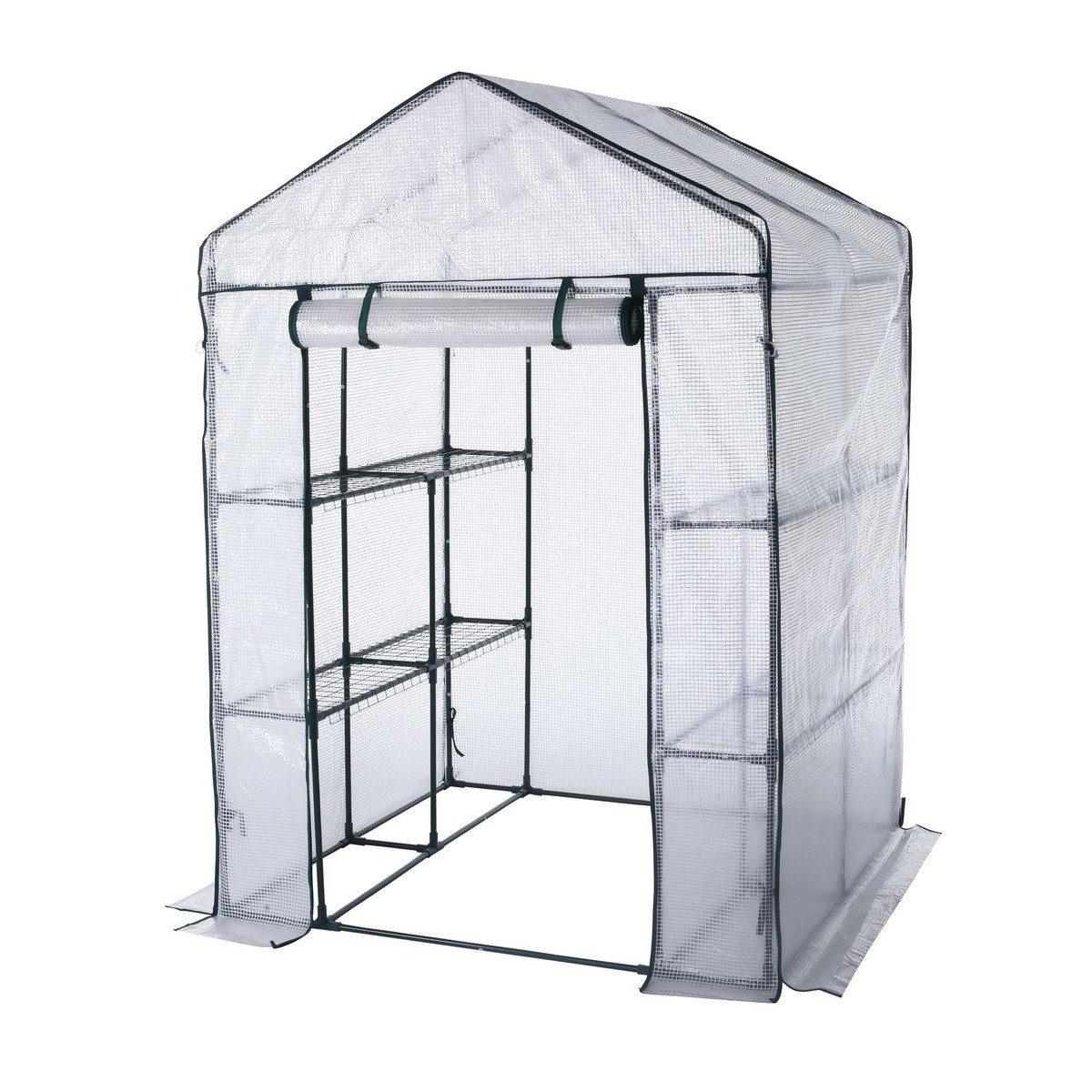 Haushalt International Tomatengewächshaus Frühbeet Anzuchthaus Tomatenhaus 140 x 140 x 200 cm, Gemüsehaus Gemüsebeet  | Rabatt: 22%