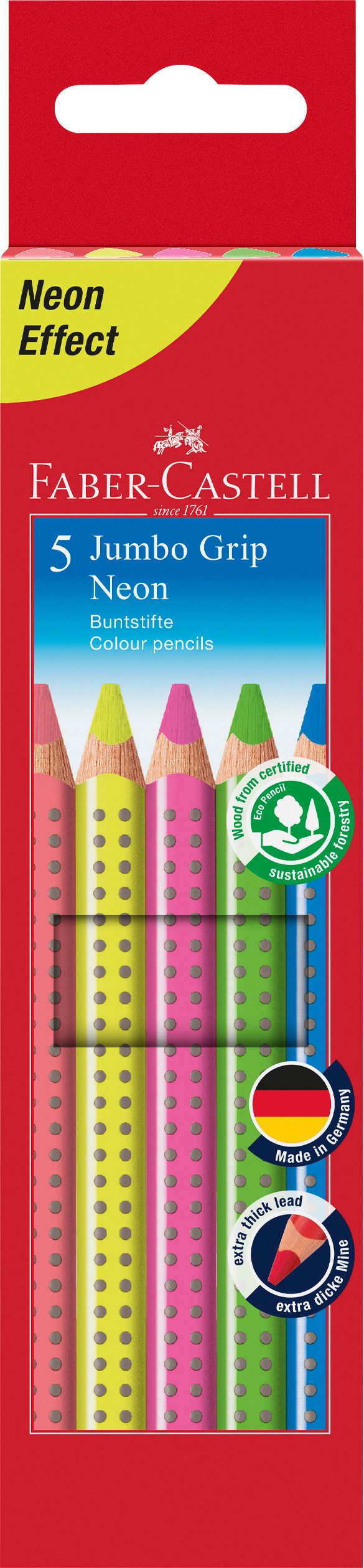 Faber-Castell Buntstift Jumbo Grip, Premium Farbstifte für kleine und große Künstler verschiedene Sets