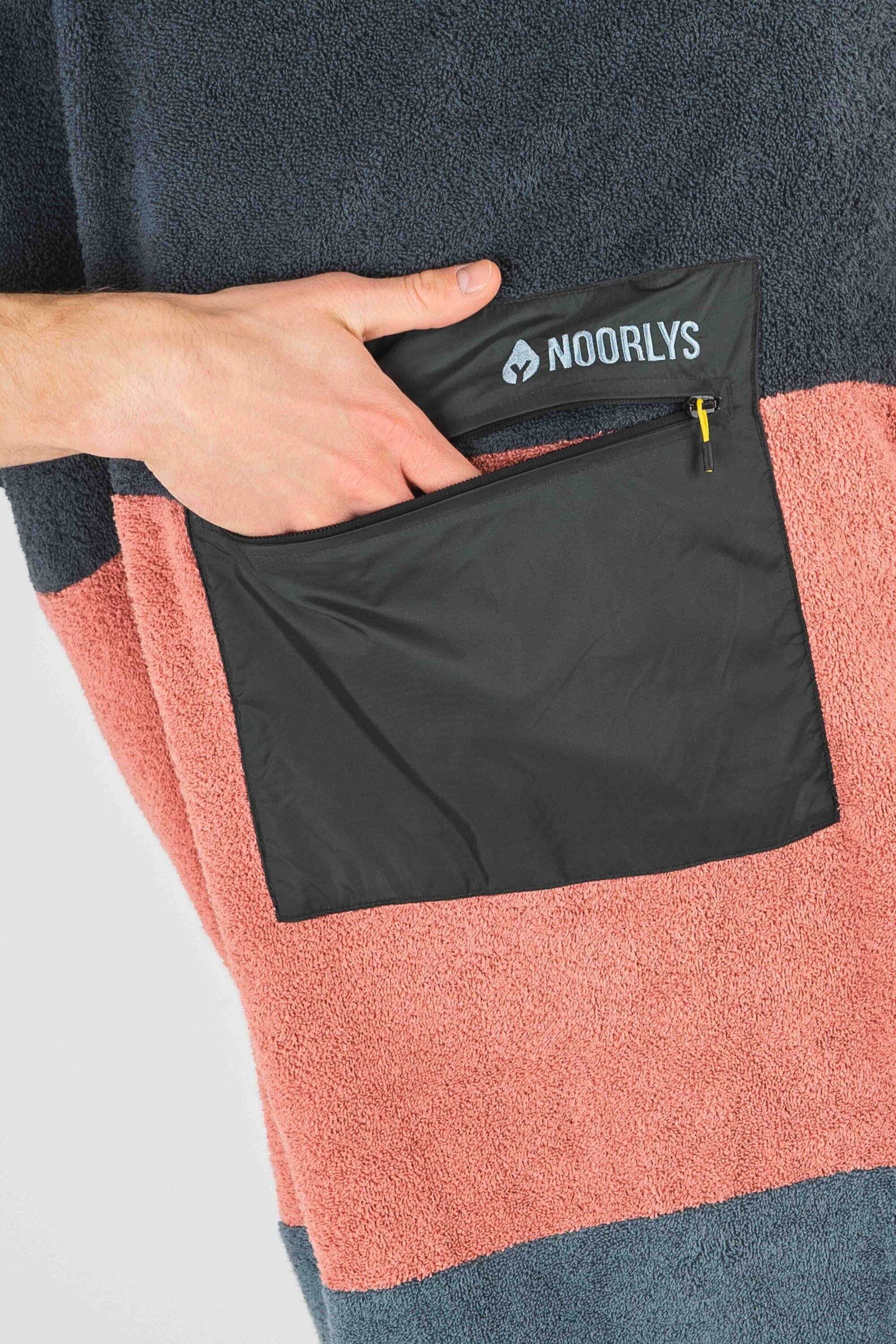 Noorlys Badeponcho TREE, Midilänge, 100% Baumwolle (biologisch) (350 Gramm Sweatfleece)