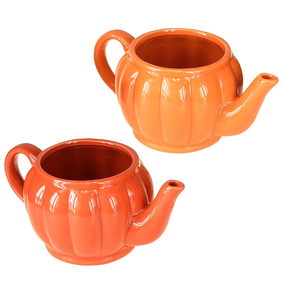 Viana Übertopf Keramik Teekanne Übertopf Orange günstig online kaufen