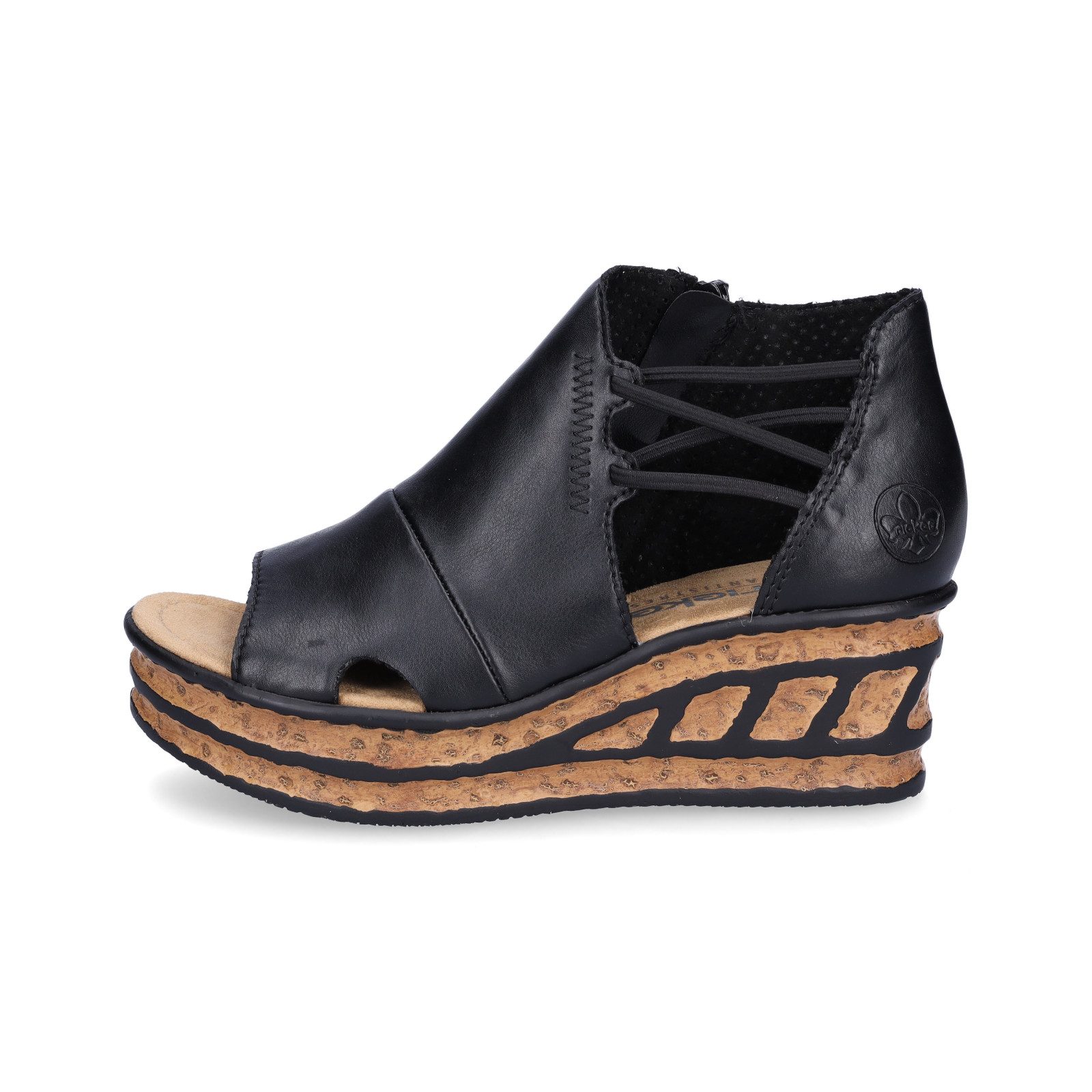 Rieker Rieker Damen Sandalette schwarz Sandale günstig online kaufen