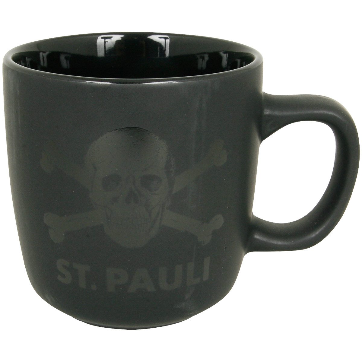 FC St. Pauli Becher FC St. Pauli - Kaffeebecher Mattschwarz - schwarz, Sonstige