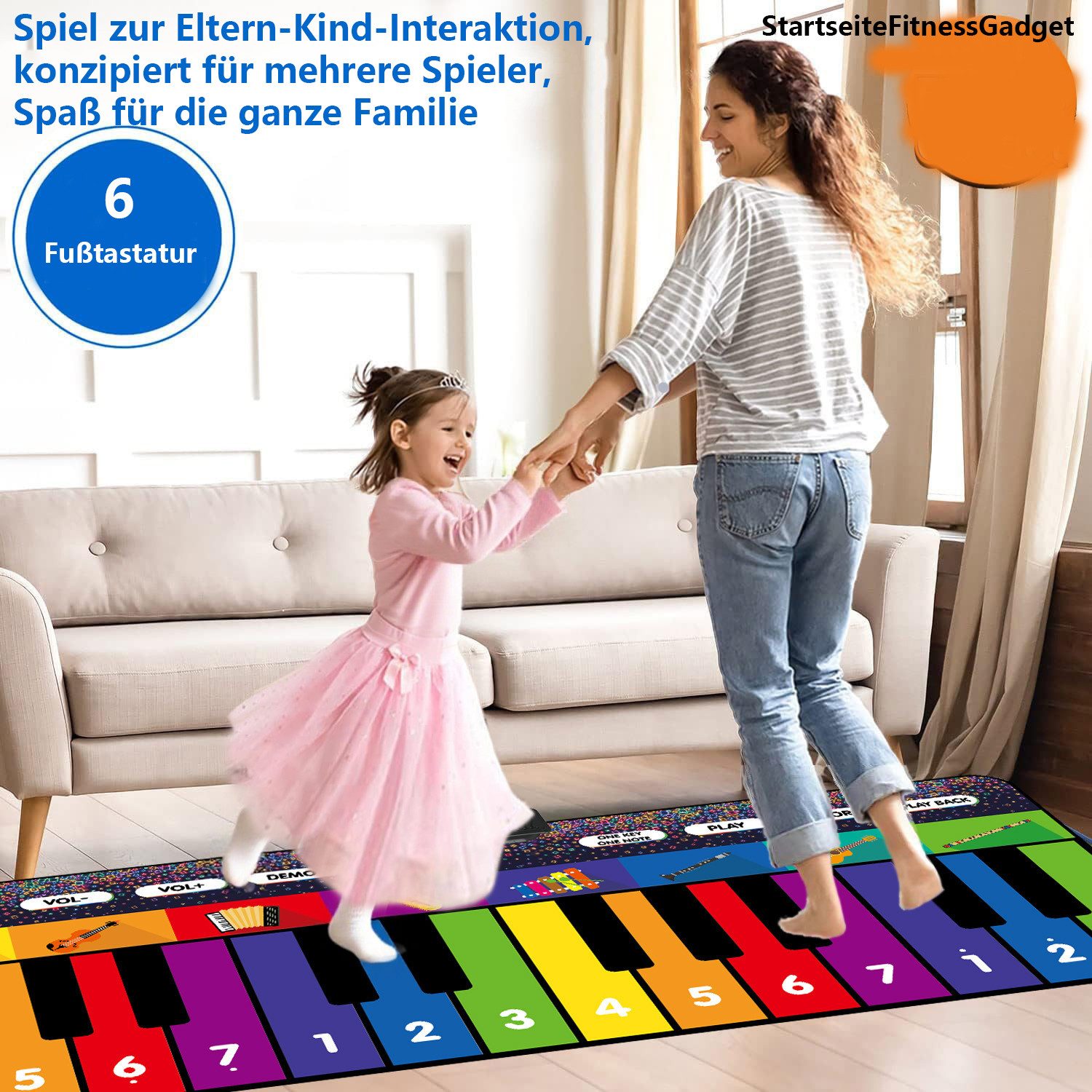 CLTYQ Spielmatte Spielzeug-Musikinstrument Riesen Klaviermatte Baby Spielze günstig online kaufen