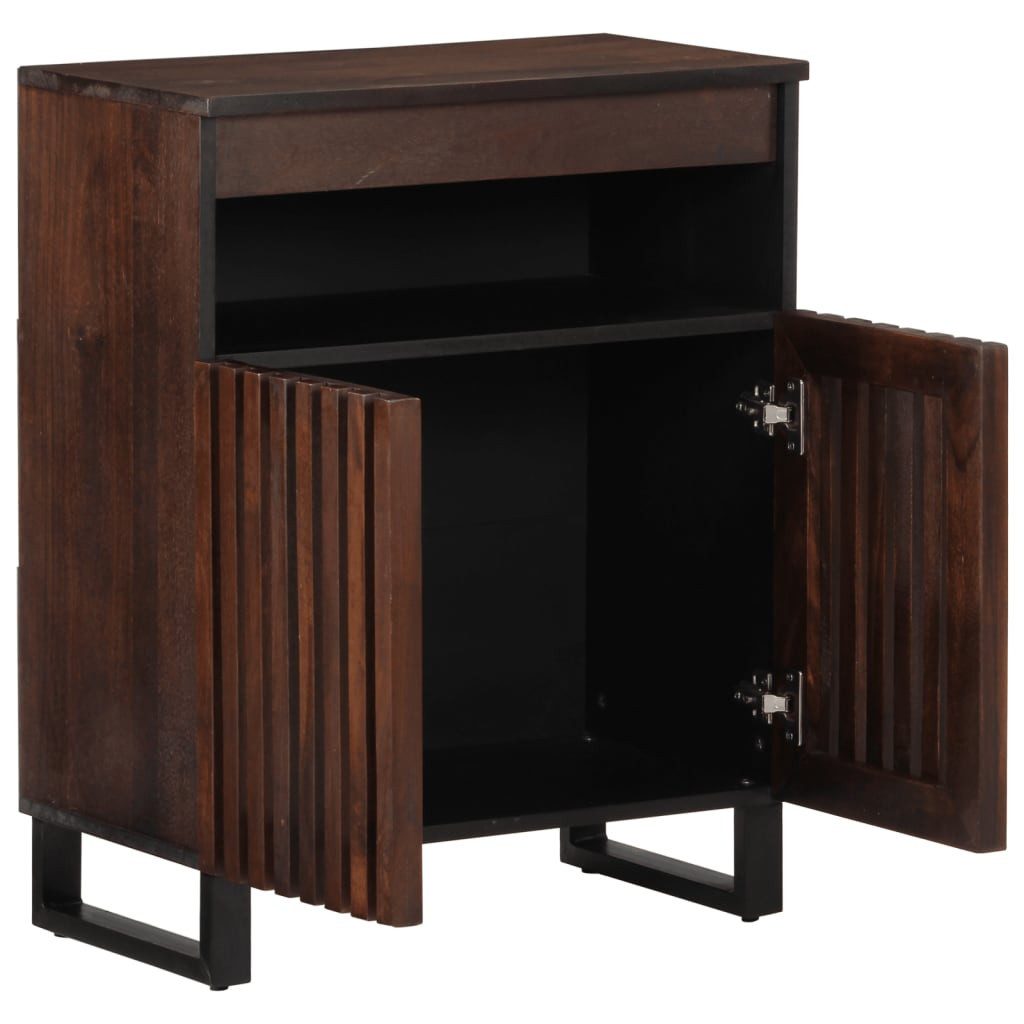 vidaXL Schranksystem Sideboard Braun 60x34x75 cm Massivholz (1-St)