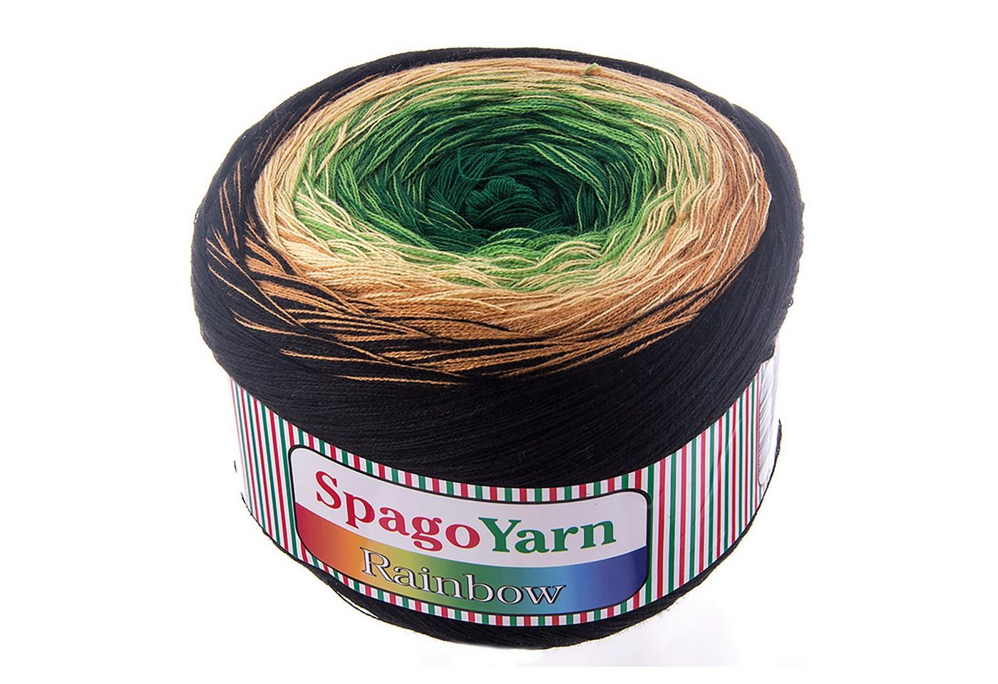 Thumbnail - spagoyarn 2 x 250g Farbverlaufsgarn Spago Rainbow Häkelwolle, 1000 m, 06 Urwald