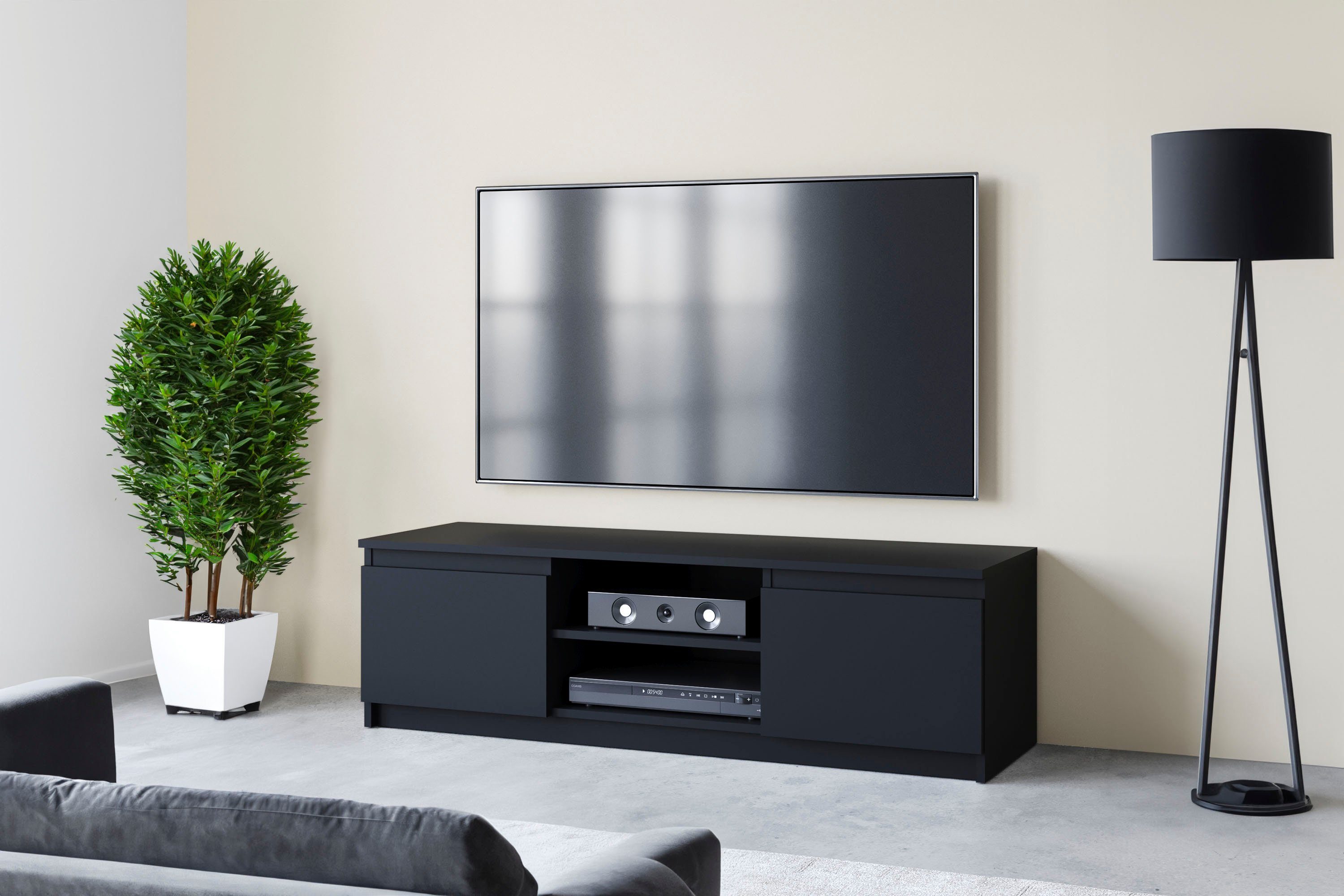 INOSIGN Lowboard DINGO, zeitloser TV-Schrank, TV-Board Breite 120 cm, griff günstig online kaufen