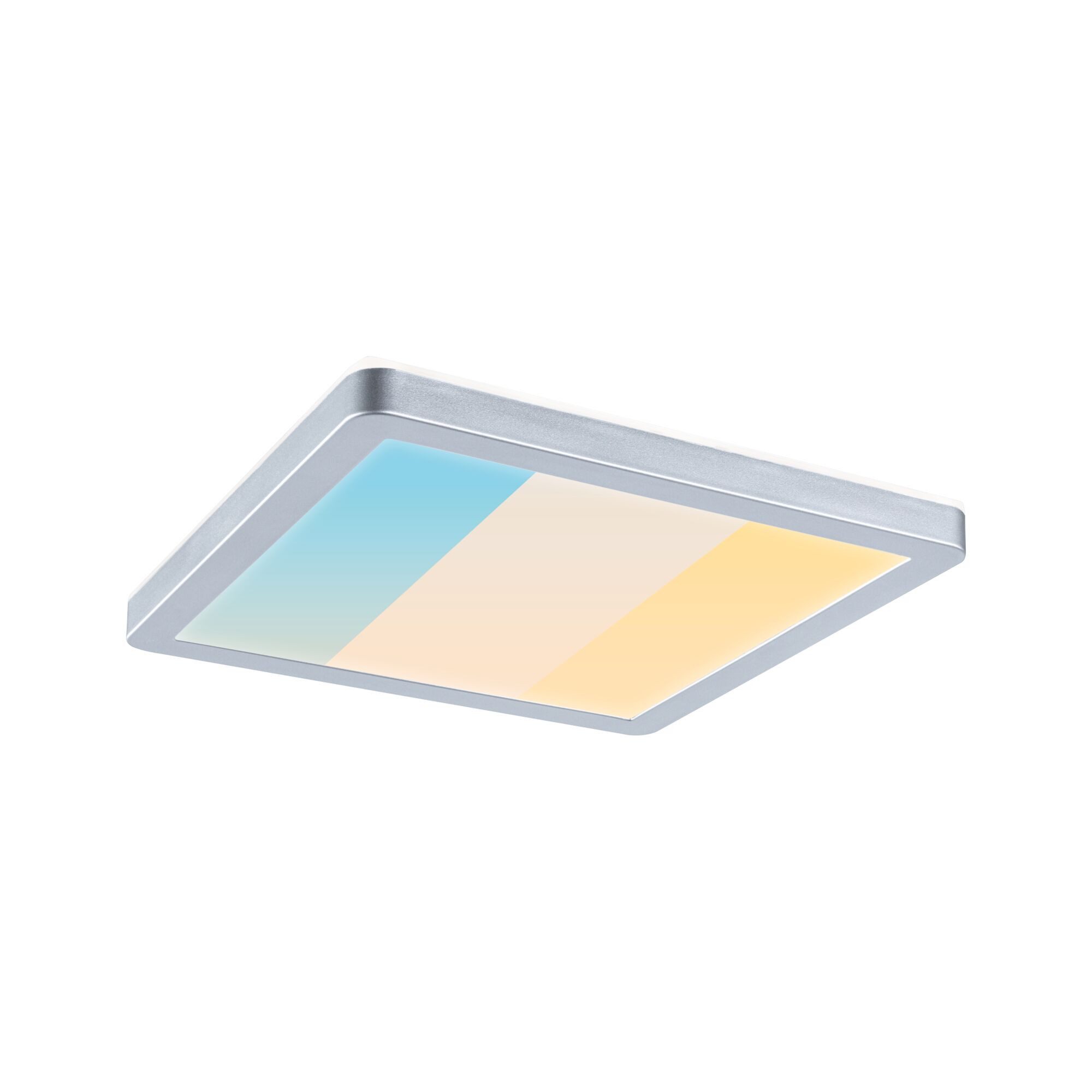 Paulmann LED Panel Atria Shine IP44 eckig 190x190mm 8W 1160lm 3000 - 6500K, LED fest integriert, Tageslichtweiß, Farbwechsler