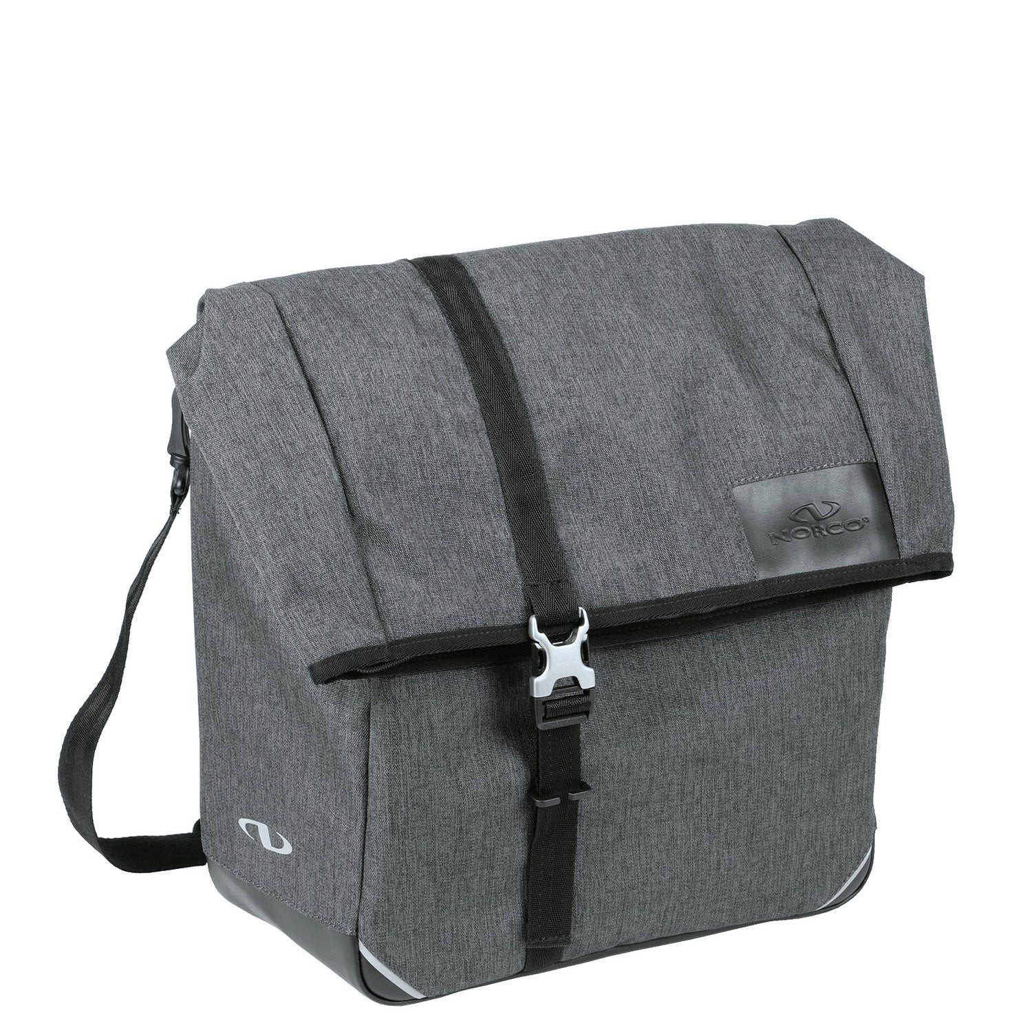 NORCO Satteltasche Newbury City Klickfix Messenger / Hinterradtasche 37 cm (tweed grey)