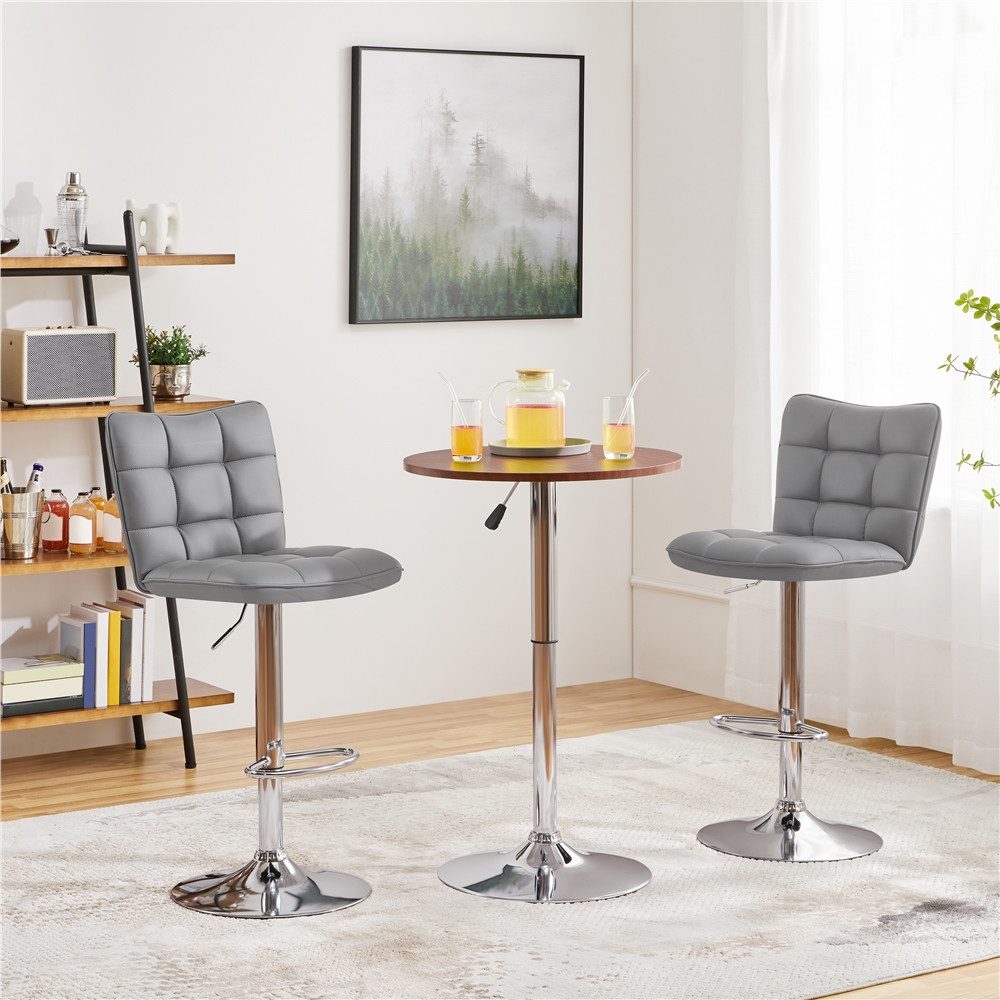 Yaheetech Barhocker Drehhocker mit Fußstütze (4 St), Barstühle 360°Drehbar günstig online kaufen