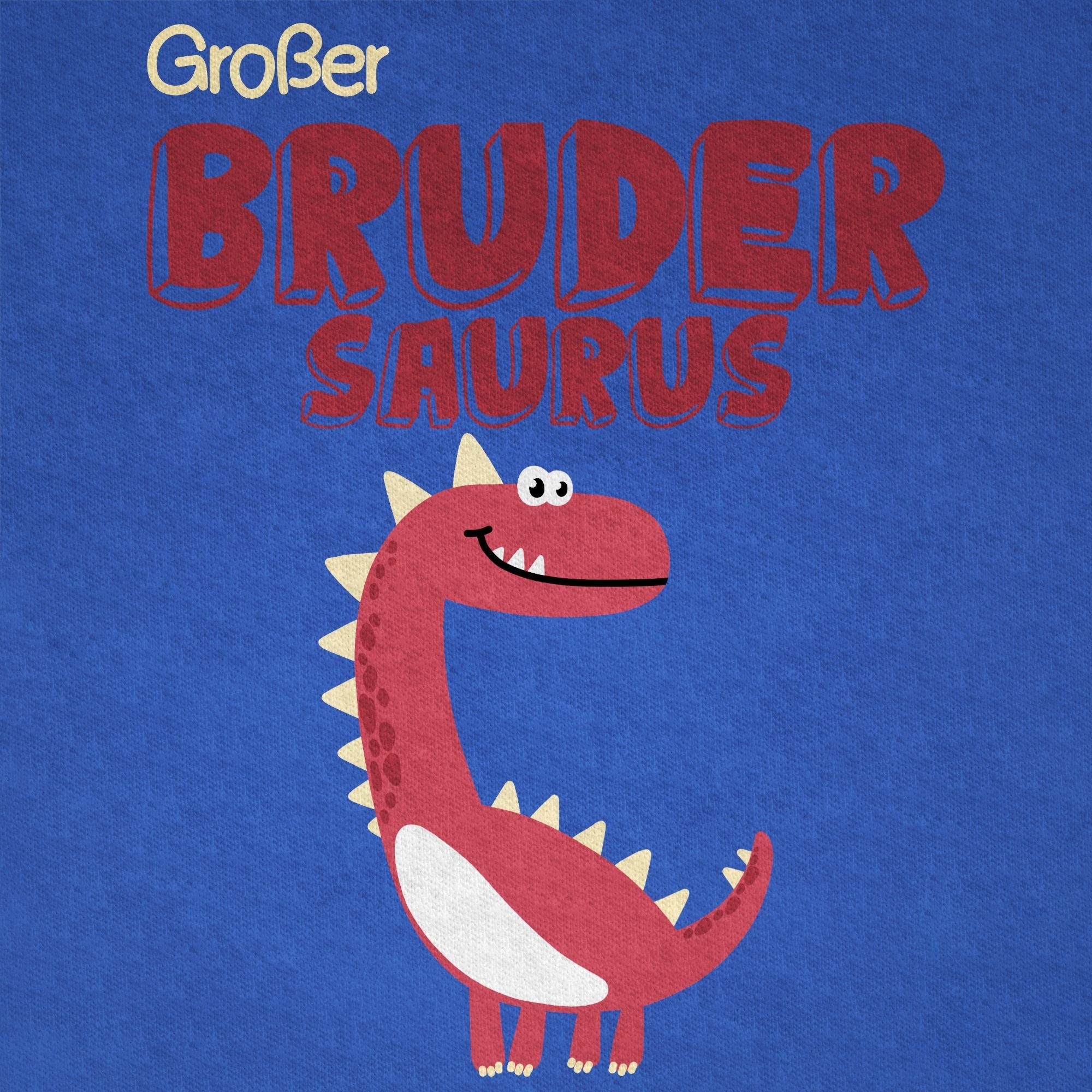 Shirtracer T-Shirt Großer Bruder 03 Großer Brudersaurus Royalblau