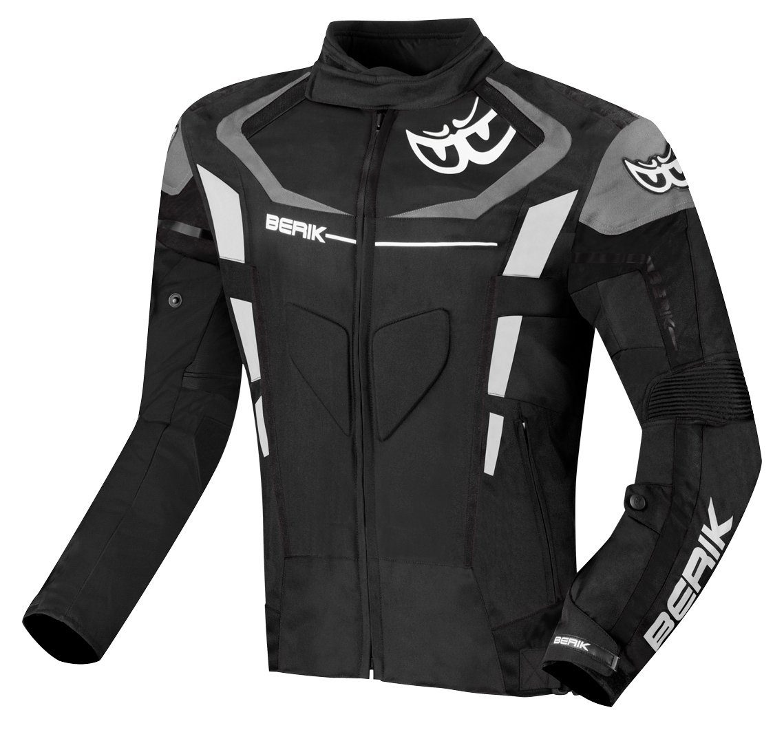 Evo Motorrad Black/Grey Torino Motorradjacke Berik Textiljacke wasserdichte