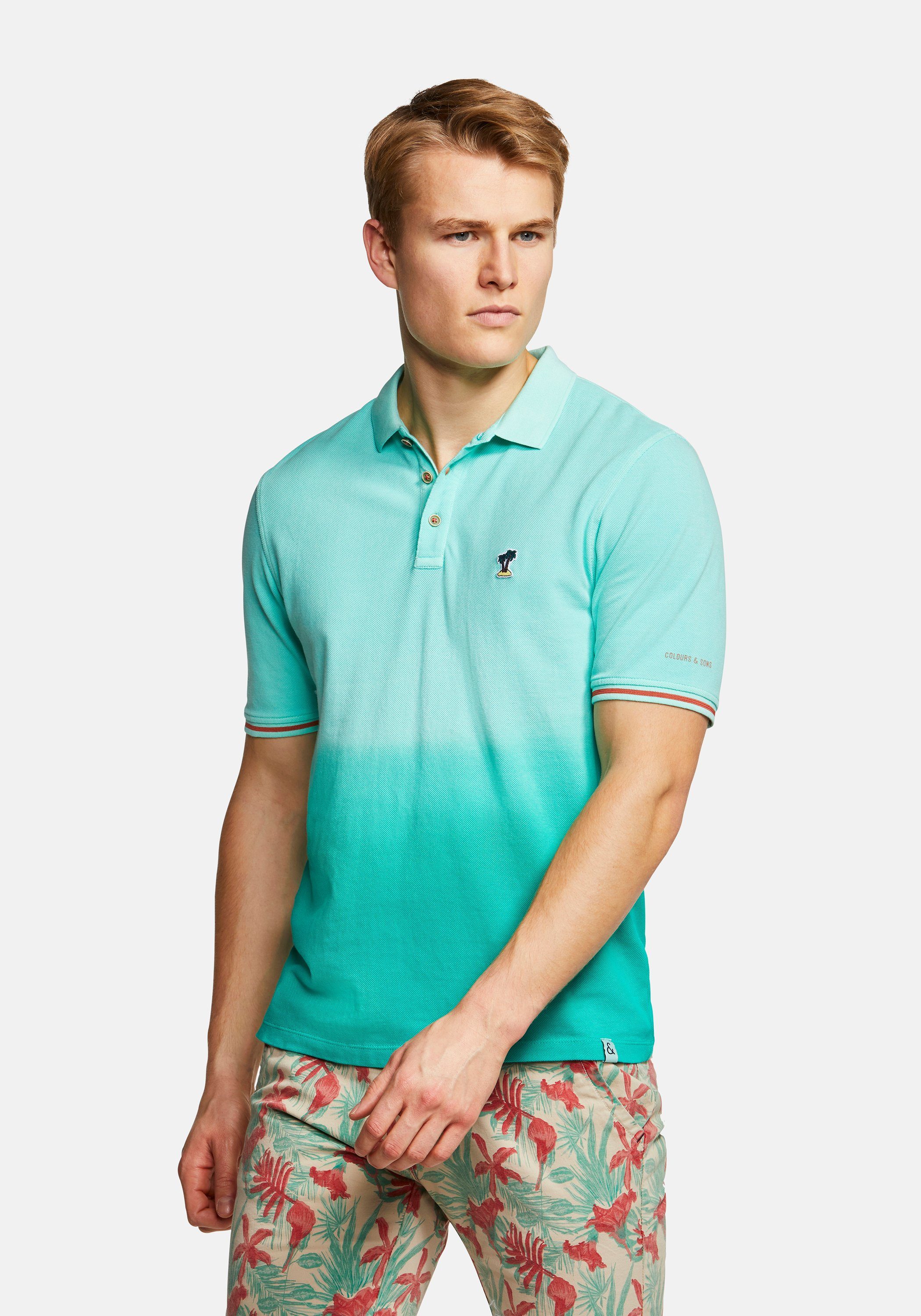 colours & sons Poloshirt »Polo-Shirt Dip-Dye GLEN«