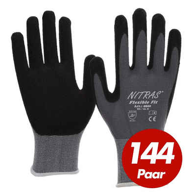 Nitras Nitril-Handschuhe NITRAS 8800 Flexible Fit Allroundhandschuhe - VPE 144 Paar (Spar-Set)