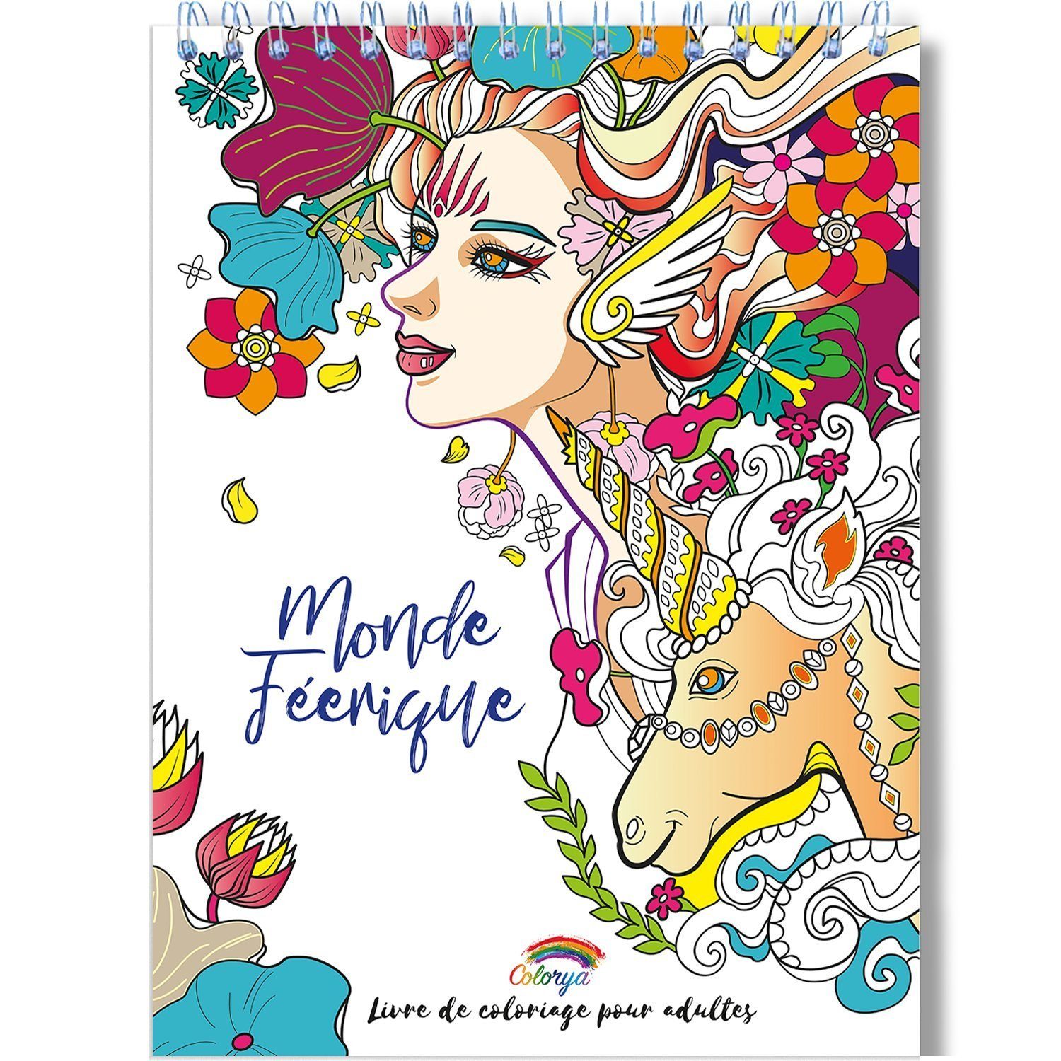 Colorya Malen nach Zahlen Erstes Anti-Stress-Färbungsbuch für Erwachsene: Feenmotive von Colorya