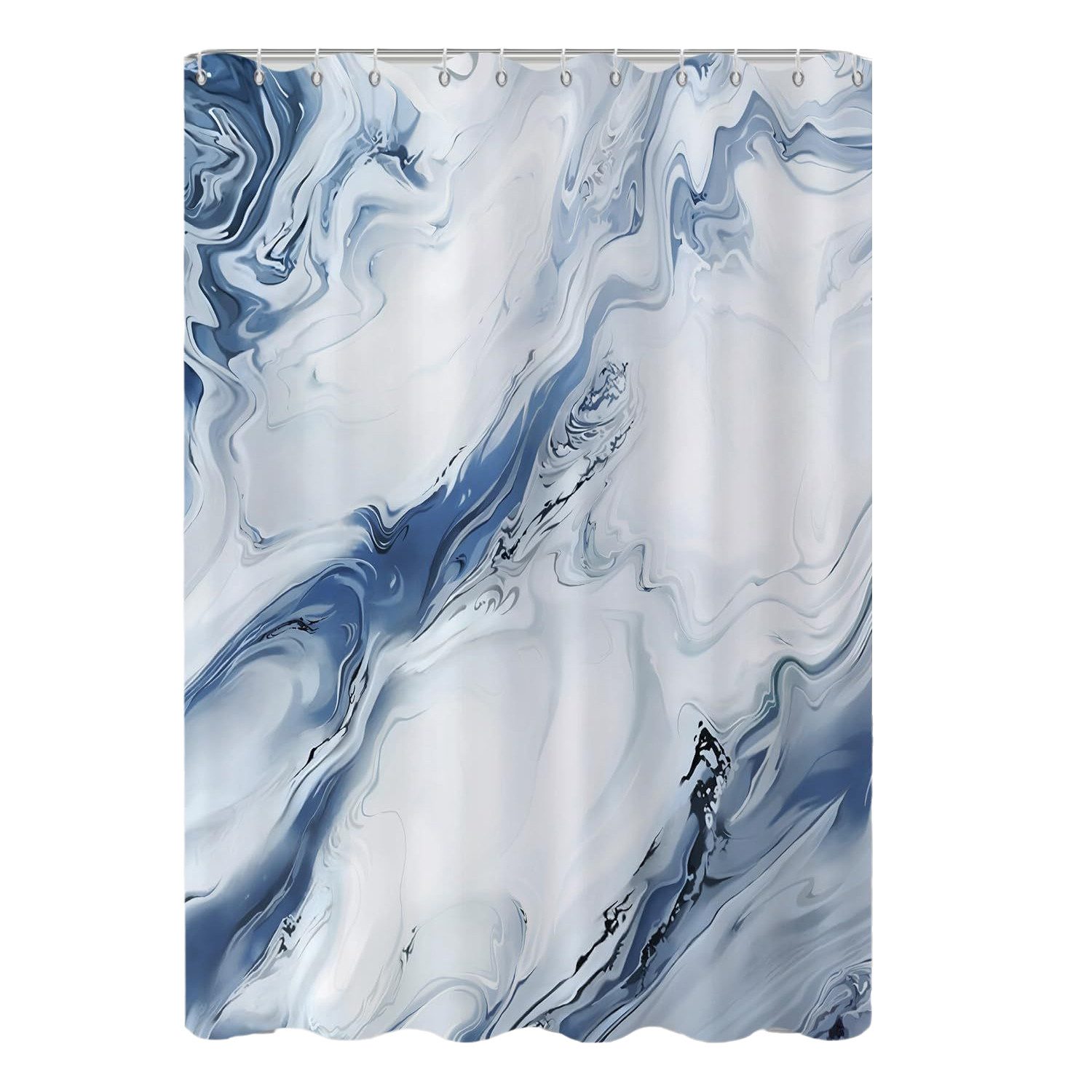 Agger Duschvorhang Modern – Abstrakt Marmor Aquarell Design, Wasserdicht & Waschbar Breite 180 cm (1-tlg), Badvorhang für Dusche & Badewanne
