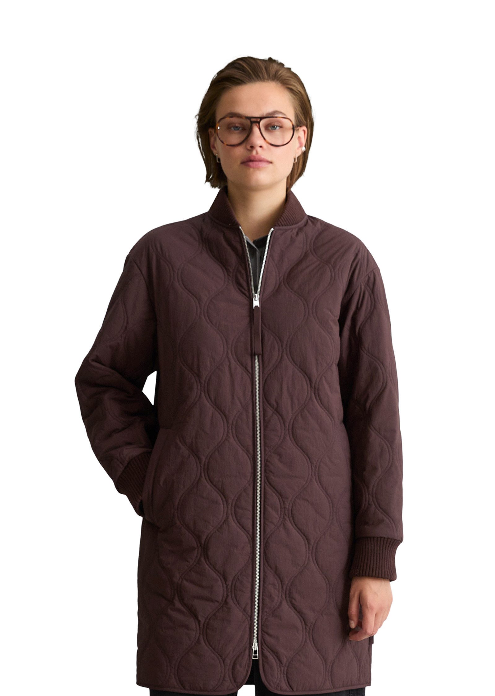 Marc O'Polo DENIM Steppmantel aus recyceltem Nylon