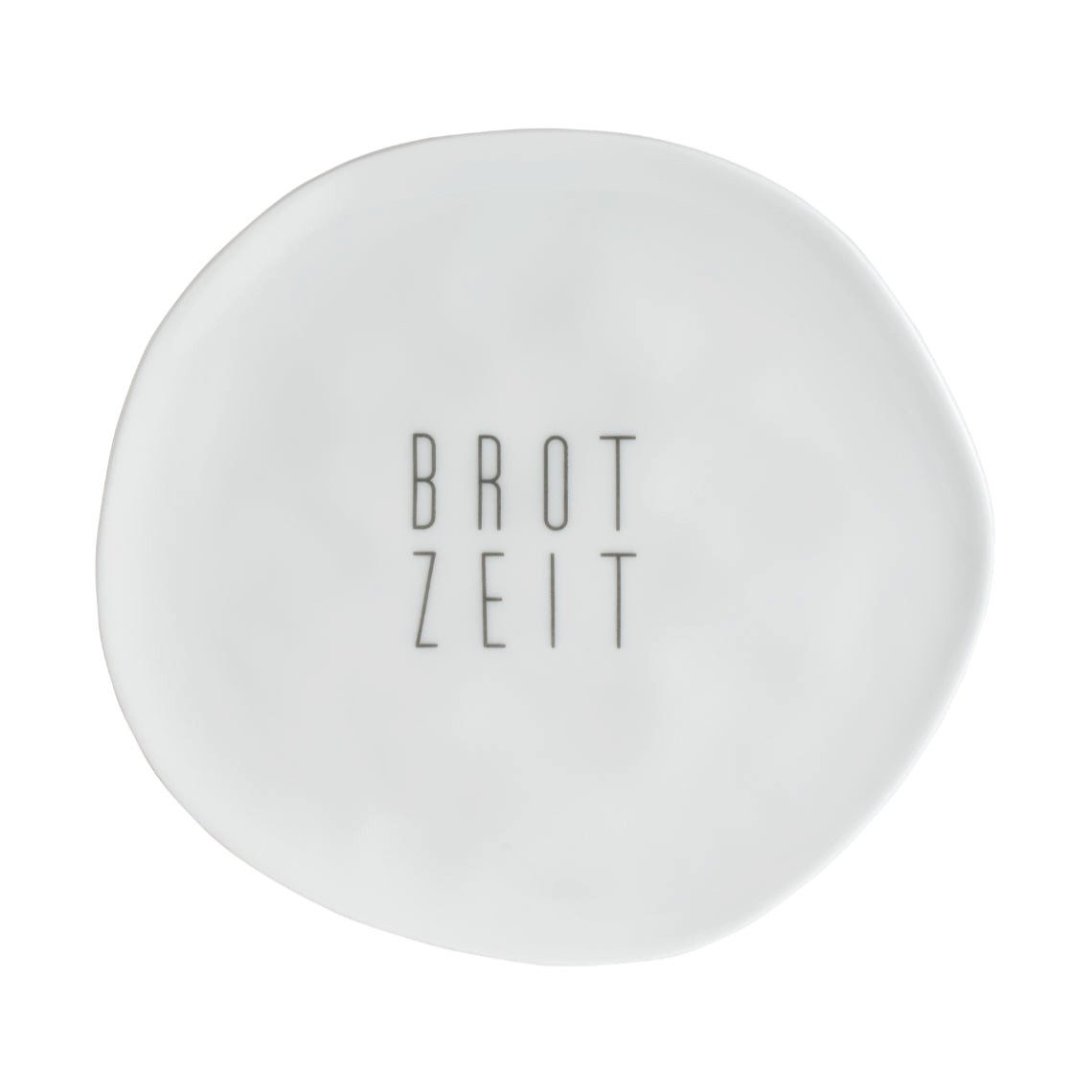 Räder Design Teller Teller klein aus Porzellan " Brotzeit " von räder design beschrifteter
