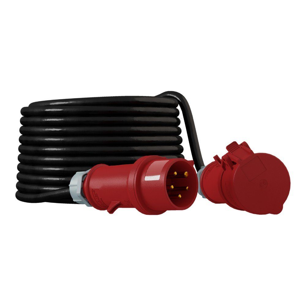 CEE Verlängerungskabel Kabel 10m 32A/5P IP44 Starkstromkabel 5x4mm2 Verlängerungskabel