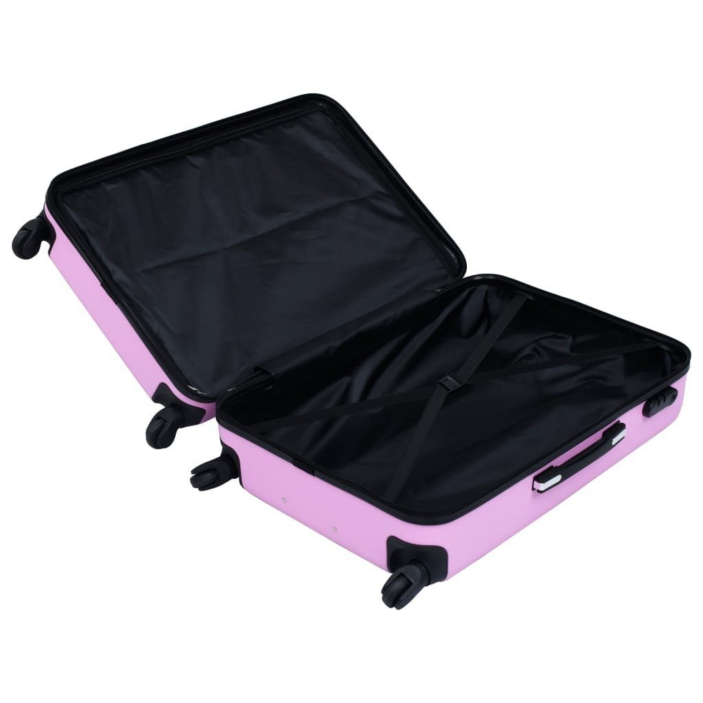 Gepäck-Sets rosa er set) (set, Hartschale Trolleyset Rollkoffer«, 2 Trolley DOTMALL Koffer,