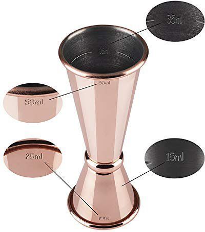Buddy's Cocktail-Set Buddy´s Bar, (Set, 5-tlg), 2 x 500 ml Becher, 27 cm Barlöffel, 5cl Barmaß & schw. Limettenpresse