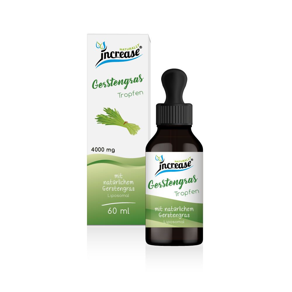 increase NATURALLY Liposomales Gerstengras - 4000mg pro Tag Tropfen, 60 ml