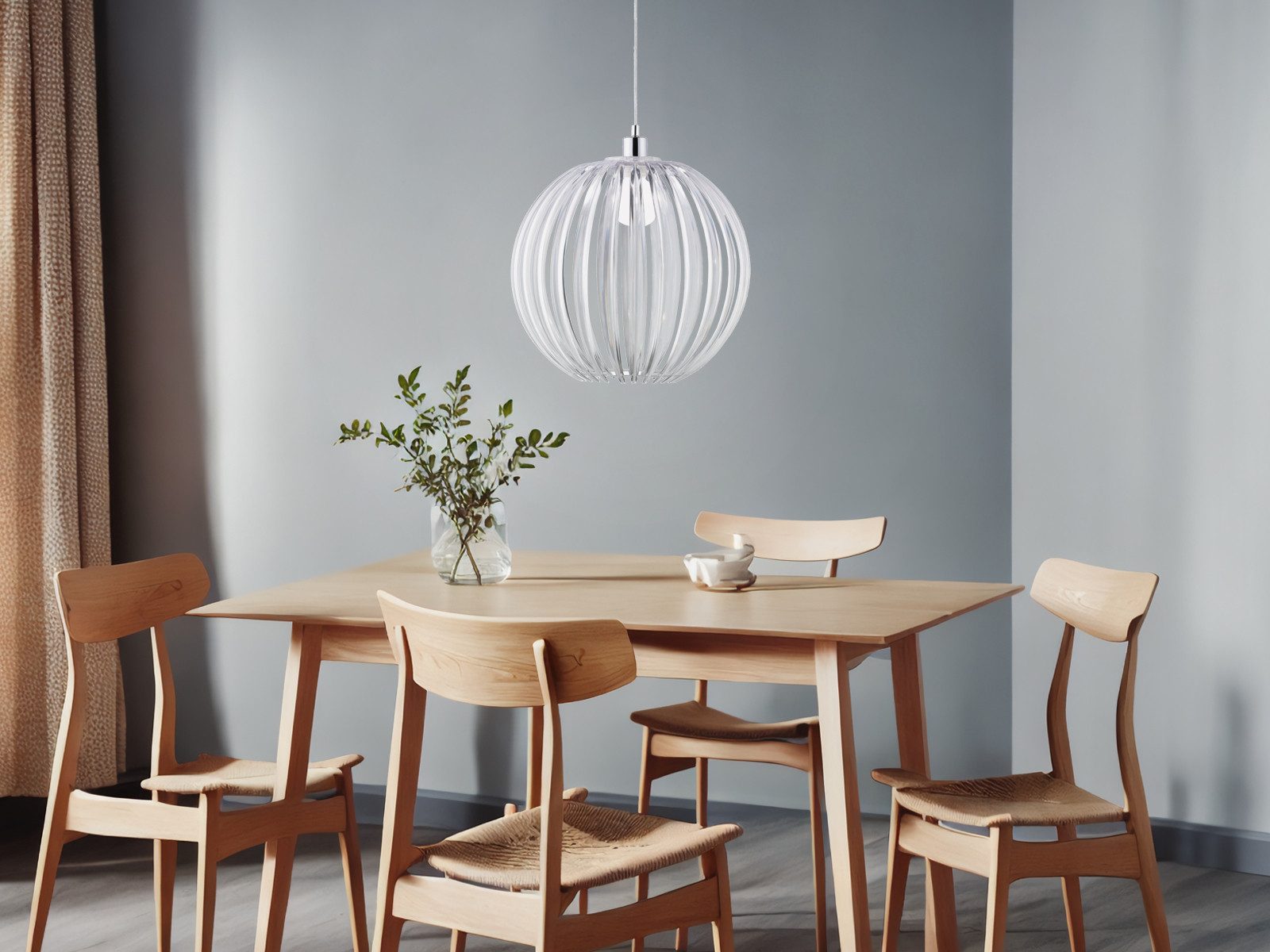 TRIO Leuchten LED Pendelleuchte, Dimmfunktion, LED wechselbar, Warmweiß, gr günstig online kaufen