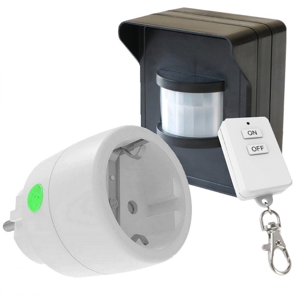 Licht-Funksteuerung PD-541 DIW-FUNK Bewegungsmelder Steckdose Handsend