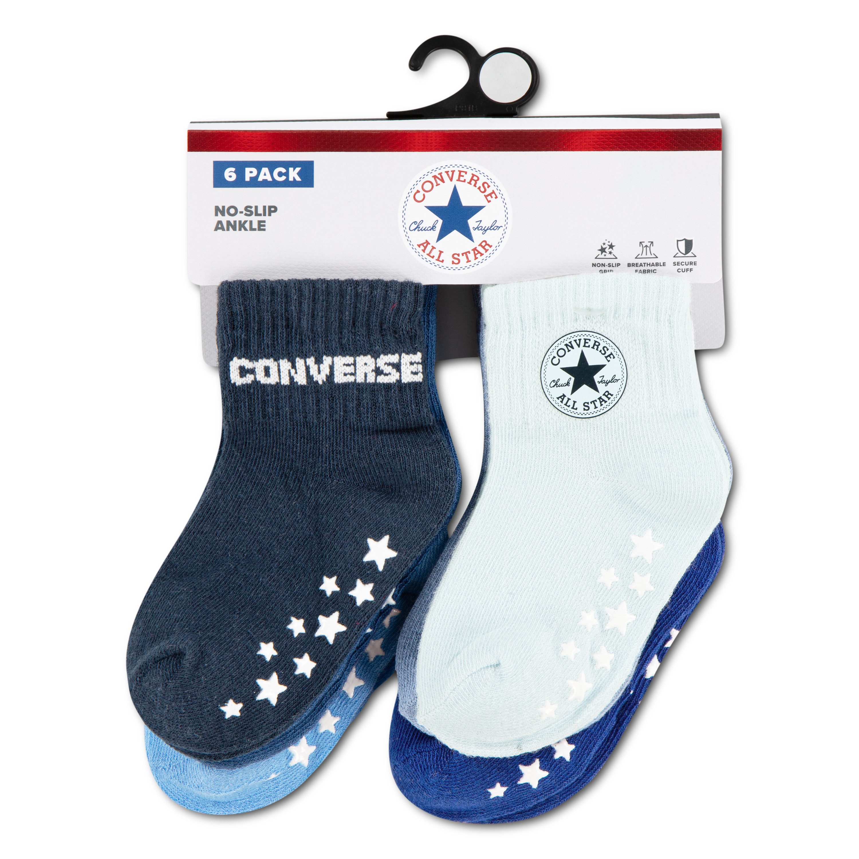 Converse Socken CHN CORE 6PK GRIP INF TOD SCKS im 6er-Pack, aus Baumwolle, Polyester und Elasthan – Bild 3 von 3