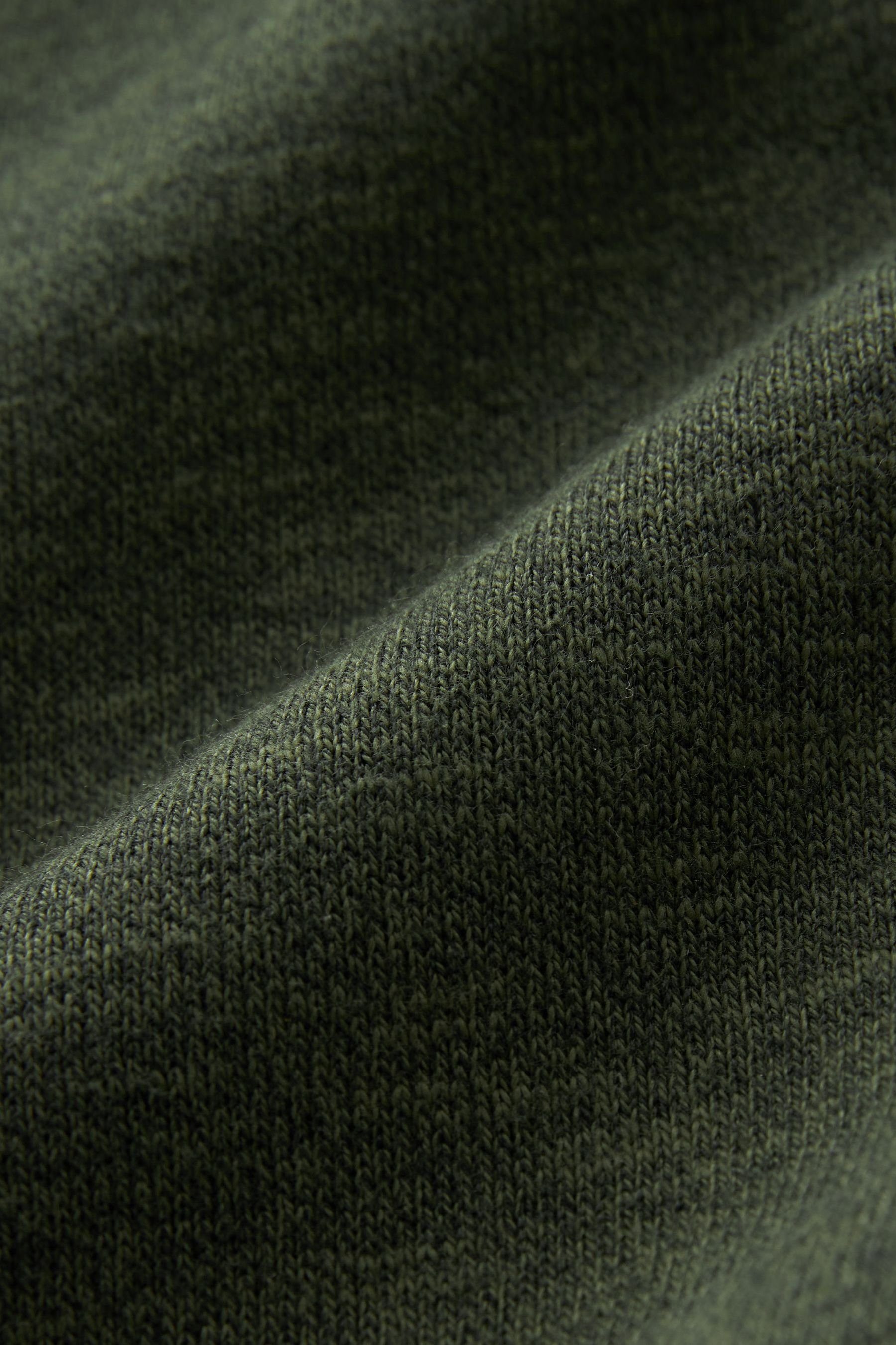 Next Kapuzensweatjacke Teddyfell Khaki mit Green (1-tlg) aus Kapuzenjacke Reißverschluss