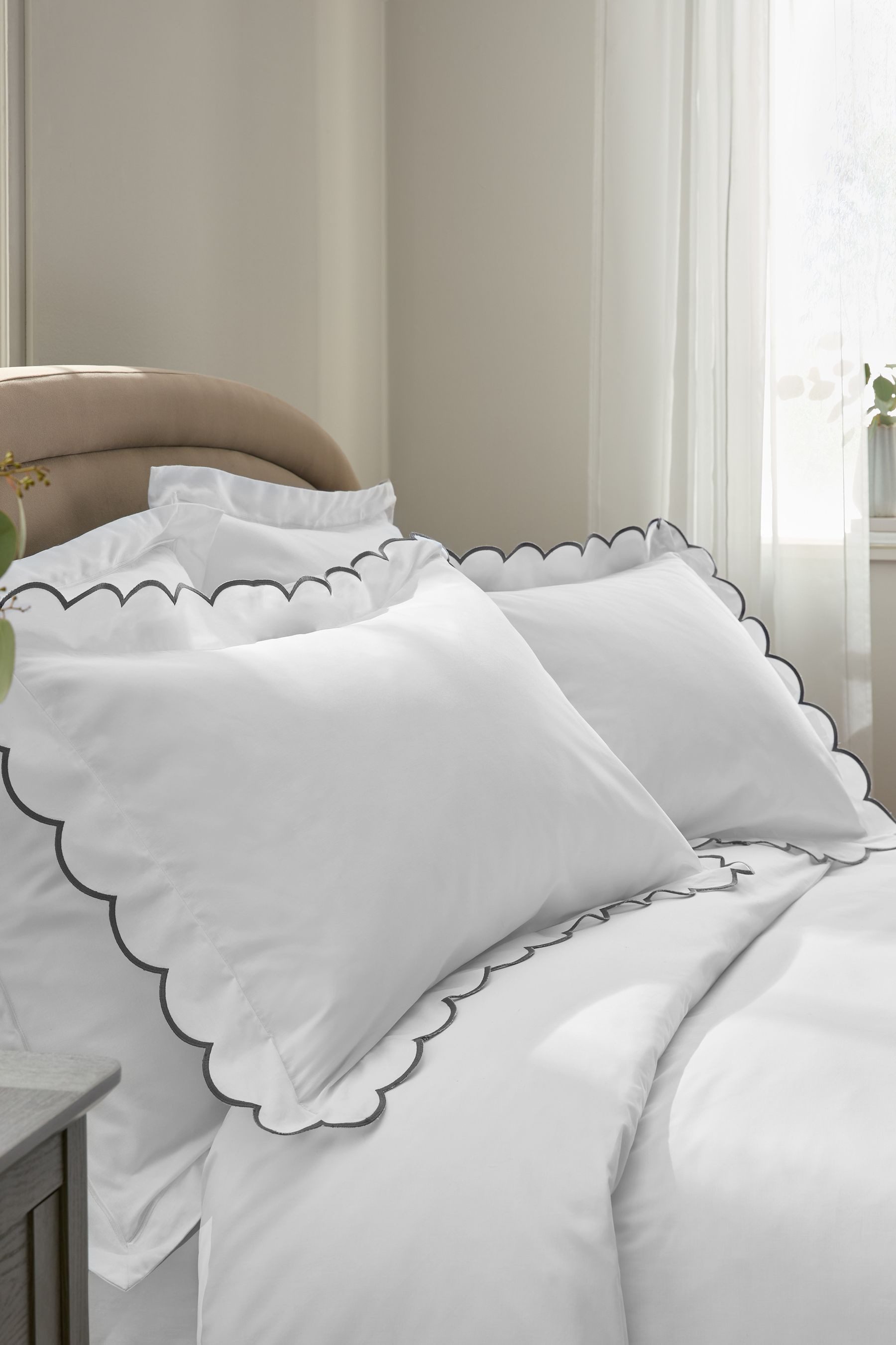 Next Bett-Set Bettgarnitur mit Bogenkante, Fadendichte: günstig online kaufen