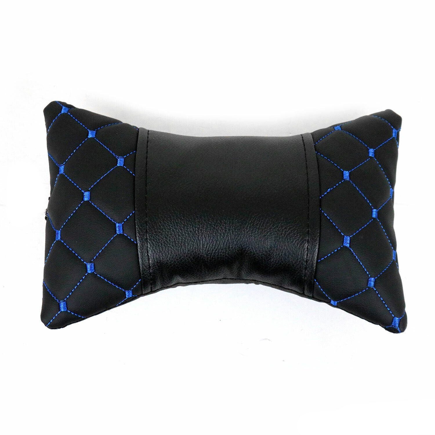 OMAC Autokopfstütze Nackenkissen Auto Schwarz Blau 8x30cm, bequem
