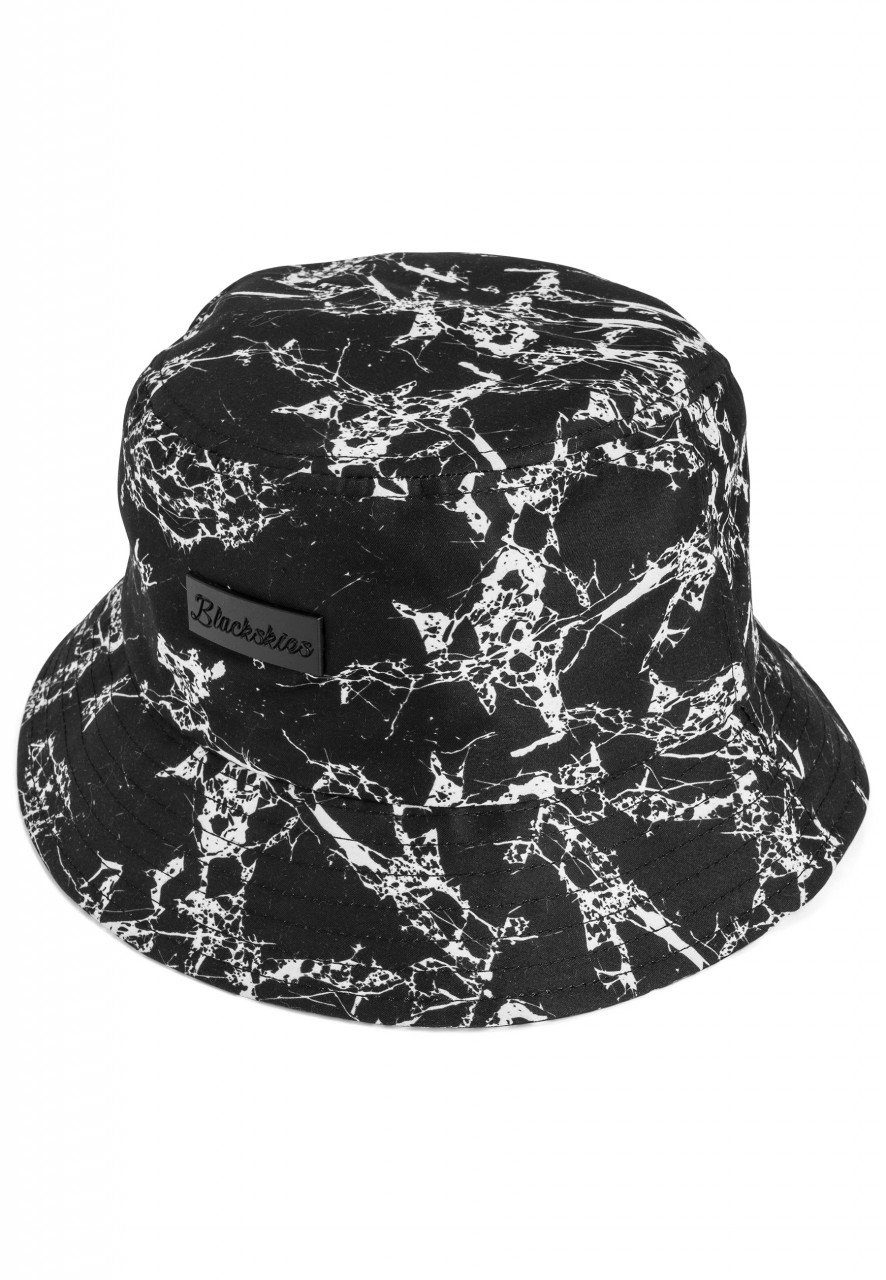 Hat - Bucket Schwarz-Marmor Vol. Fenrir Sonnenhut II Blackskies