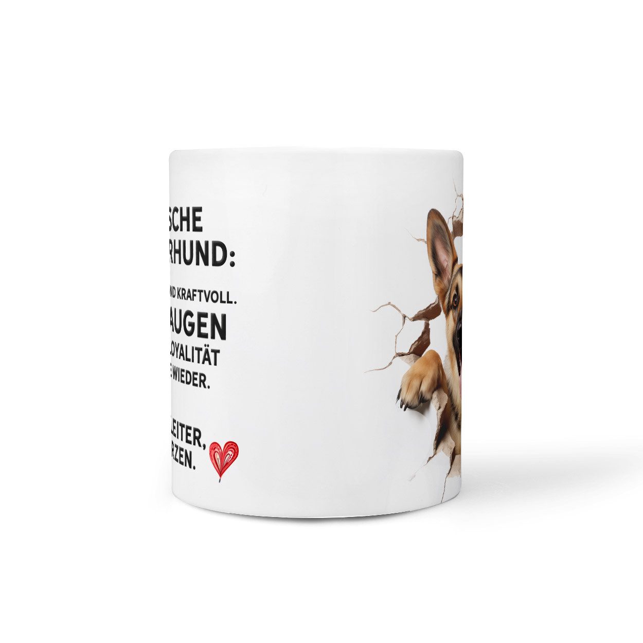 Sunnywall Tasse Deutscher Schäferhund - Hund Hunderasse - Geschenk für Hundeliebhaber, Keramik, inkl. Geschenkkarte