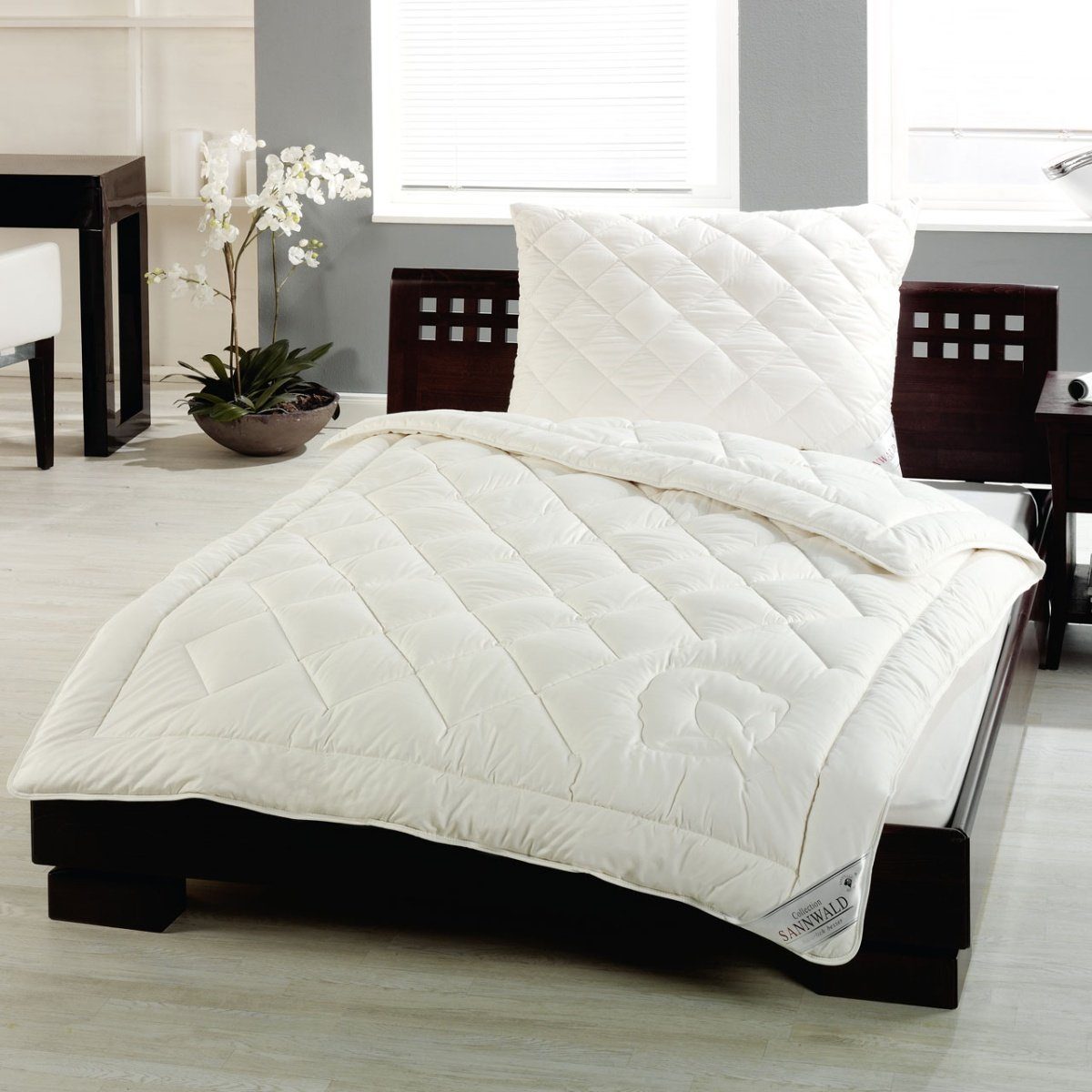 Sannwald Baumwollbettdecke Lima, Füllung: 100% Baumwolle (Bio), Bezug: Baumwolle / Hanf, Ganzjahresbettdecke