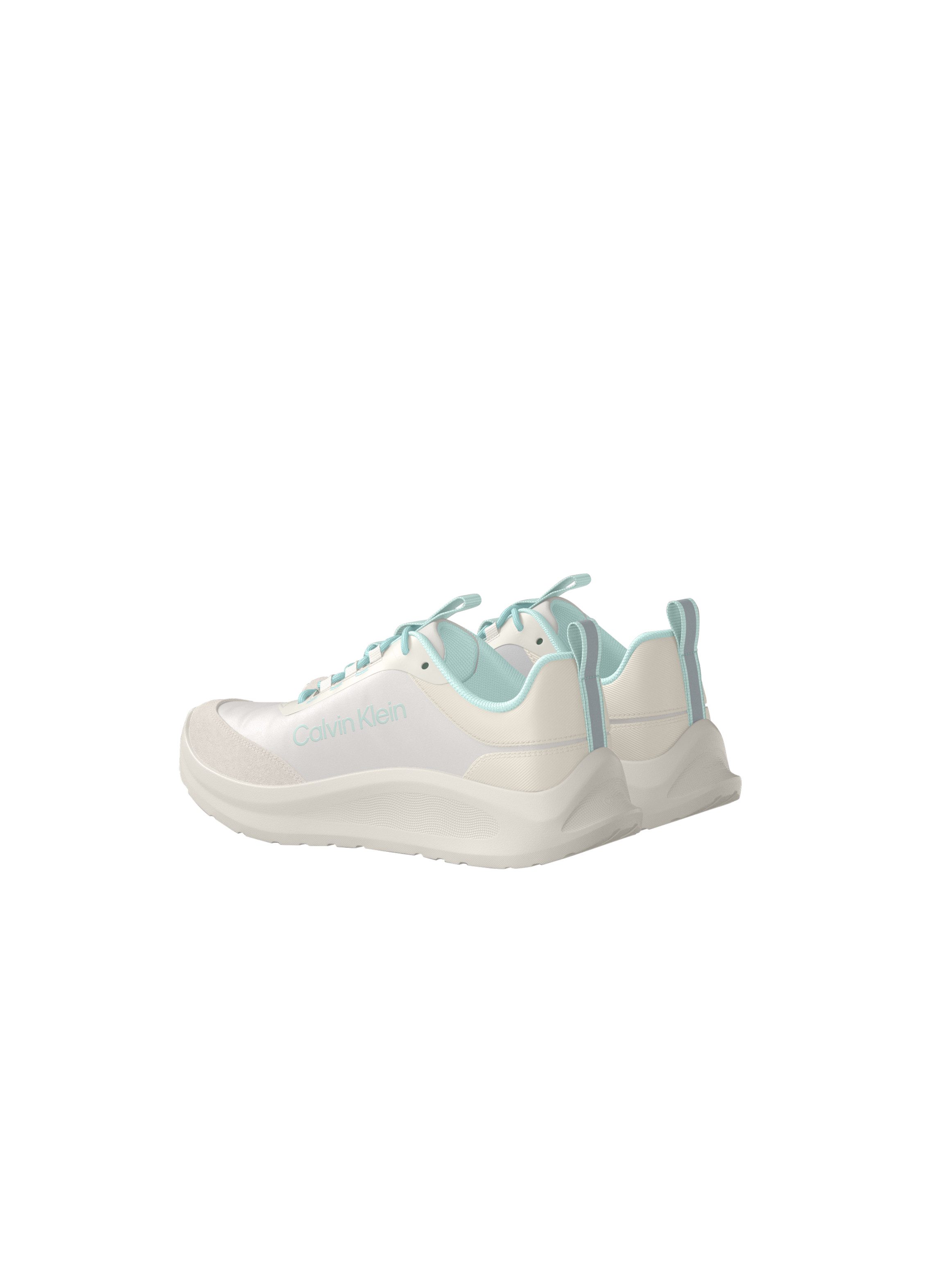 Calvin Klein LIGHT EVA RUN ESS LAC NY-SU WMN Plateausneaker Schnürschuh, Halbschuh, mit Anziehlasche