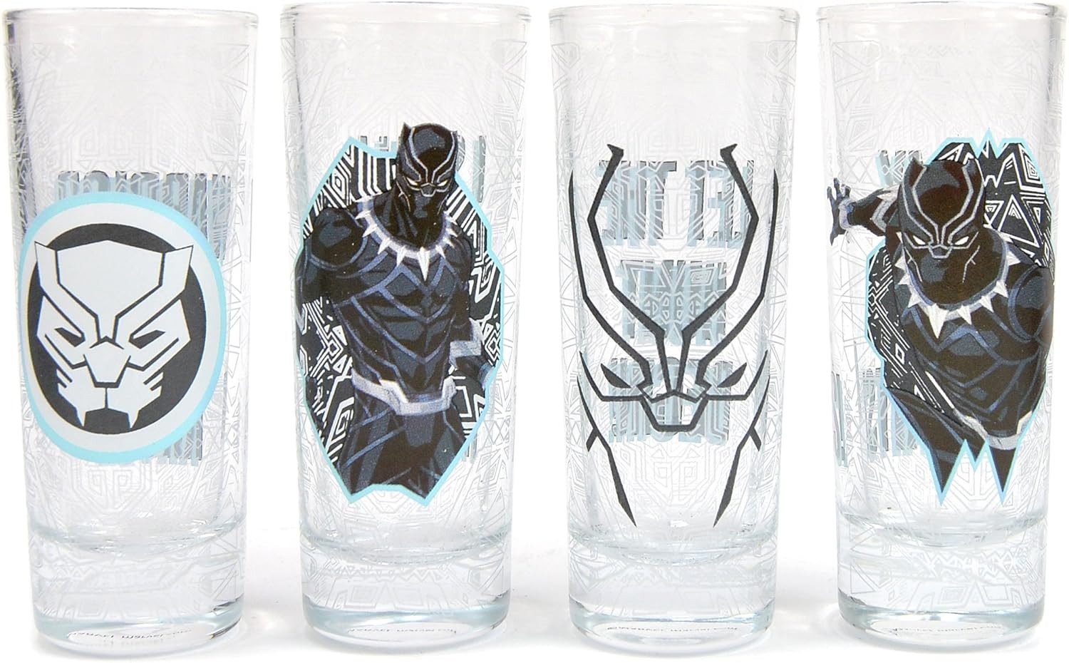 Half Moon Bay Schnapsglas Marvel Black Panther Schnapsgläser 4er Set, 1-tlg., Marvel Black Panther Schnapsgläser Set