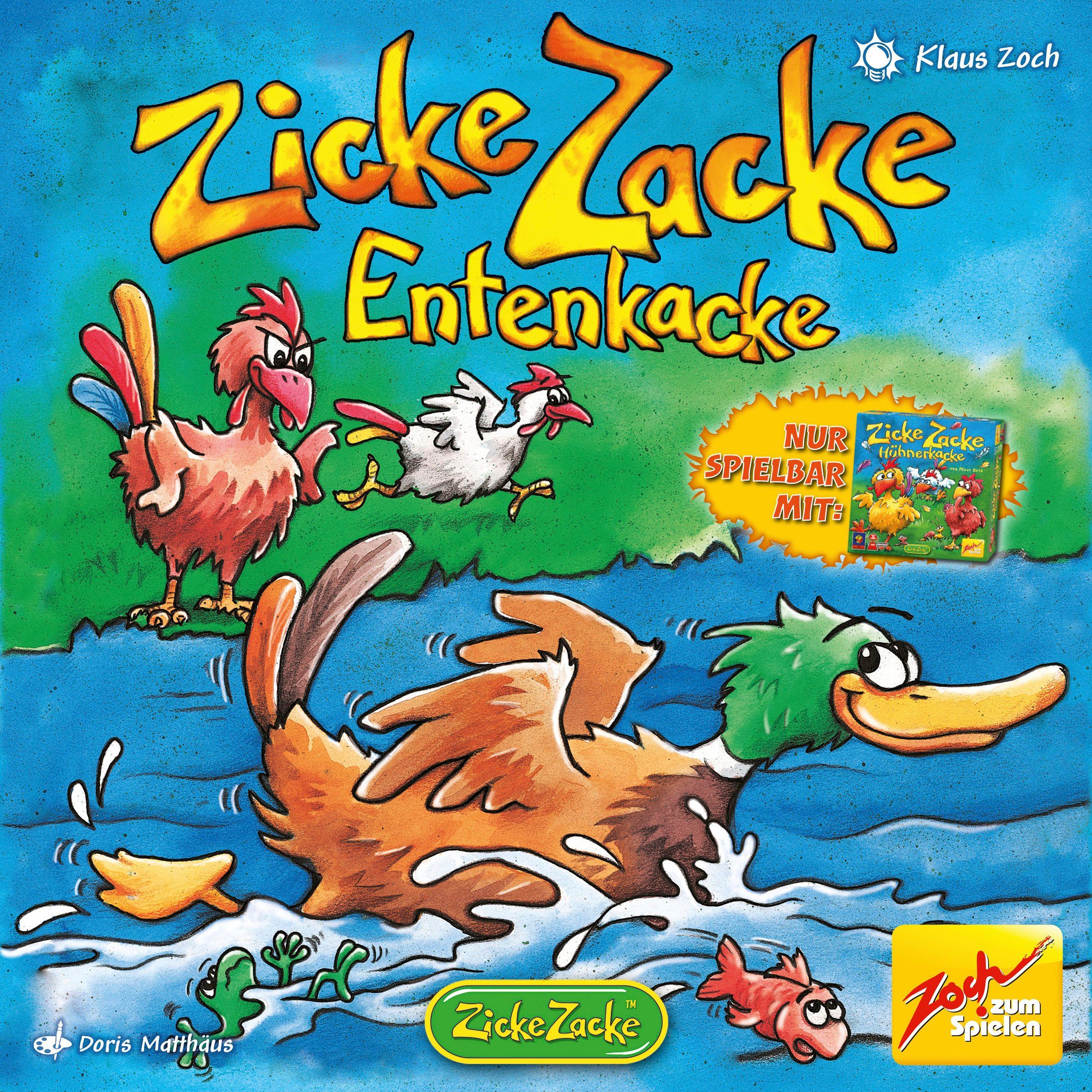 Zoch Spiel Zicke Zacke Entenkacke, Made in Germany