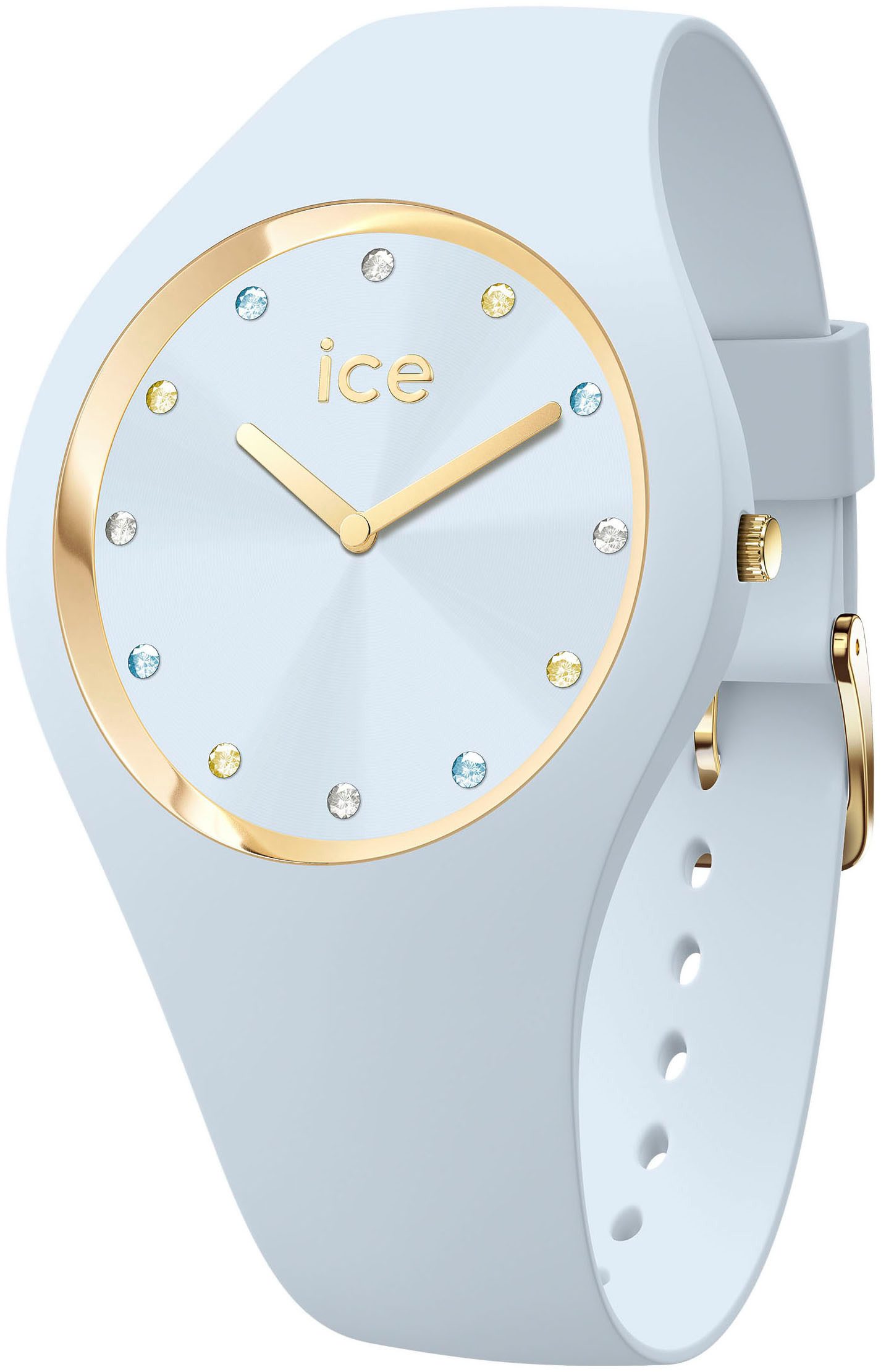 ice-watch Quarzuhr ICE cosmos - Small+ - 2H (colour stones) 022360, Armbanduhr, Damenuhr, Silikonarmband, analog