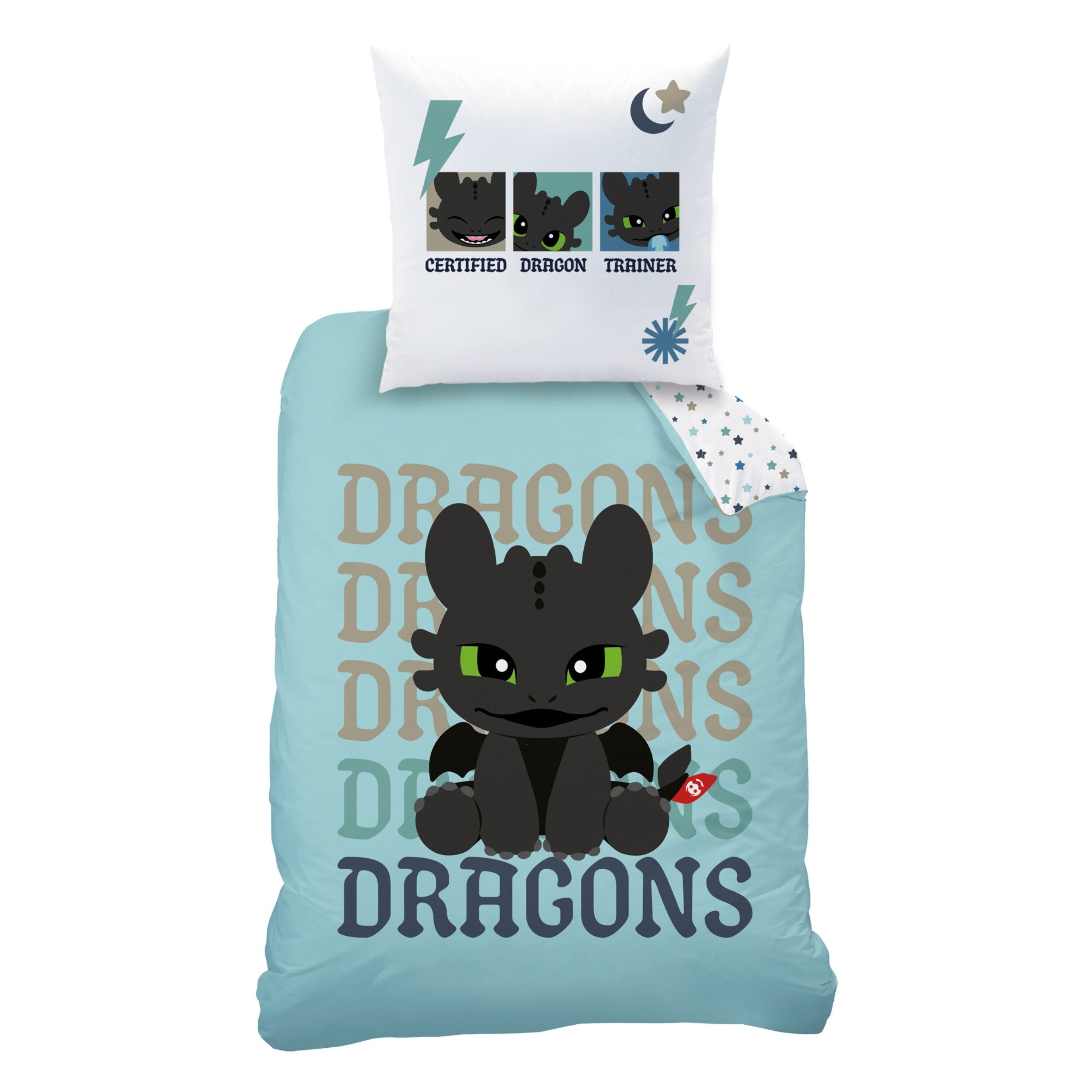 MTOnlinehandel Kinderbettwäsche Dragons Ohnezahn "Toothless Dreams" Renforc günstig online kaufen