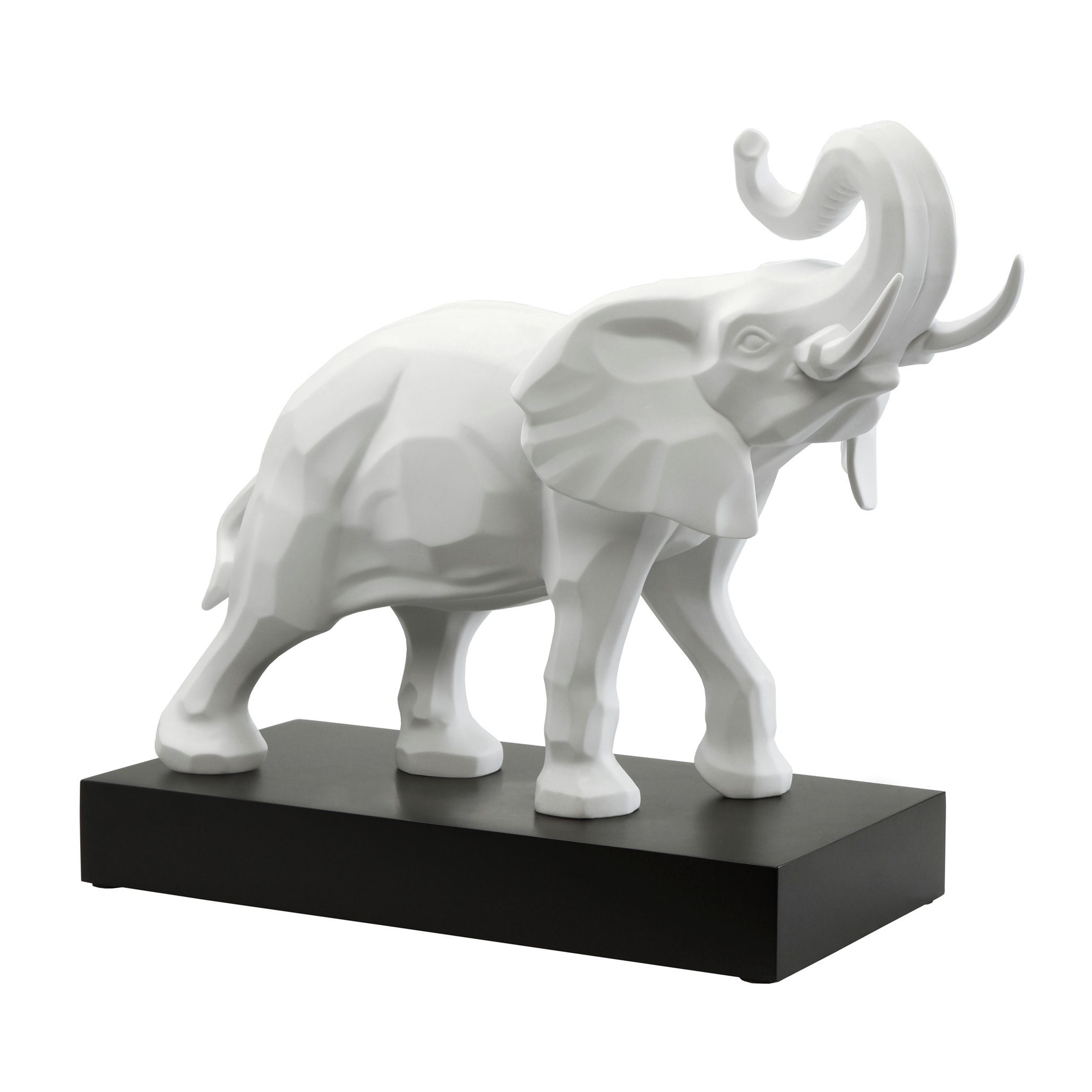 Studio Dekofigur Statue Atelier weiß Goebel Elefant von 8 Dekorative Figur