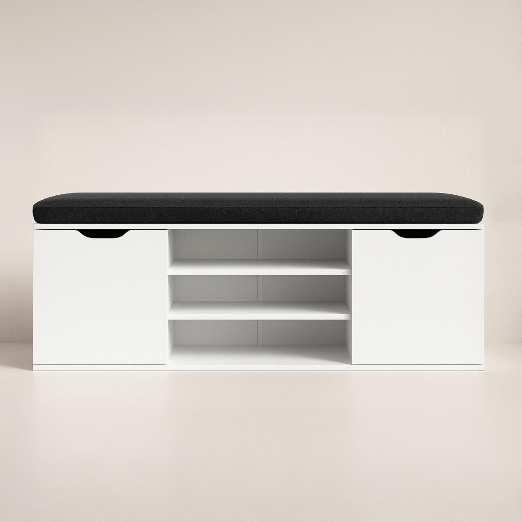 BOXIMO Schuhschrank Schuhschrank mit Sitzfläche PORTA, 103 x 30 x 46 cm (Schuhschrank PORTA mit Sitzbank)
