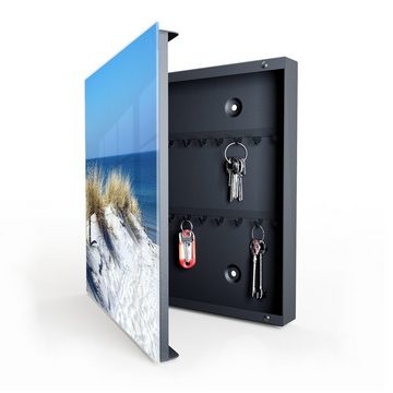 Primedeco Schlüsselkasten Magnetpinnwand und Memoboard mit Glasfront Motiv Strand und Meer (1 St)