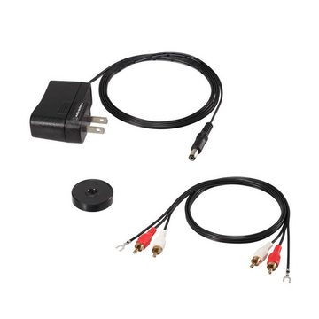 audio-technica AT-LPW50PB Plattenspieler (Riemenantrieb, Geschwindigkeitssensor, Anti-Skating-Kontrolle)