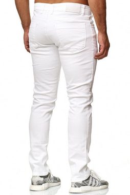 Elara Slim-fit-Jeans Elara Herren Jeans Slim Fit Hose Denim Stretch (1-tlg)