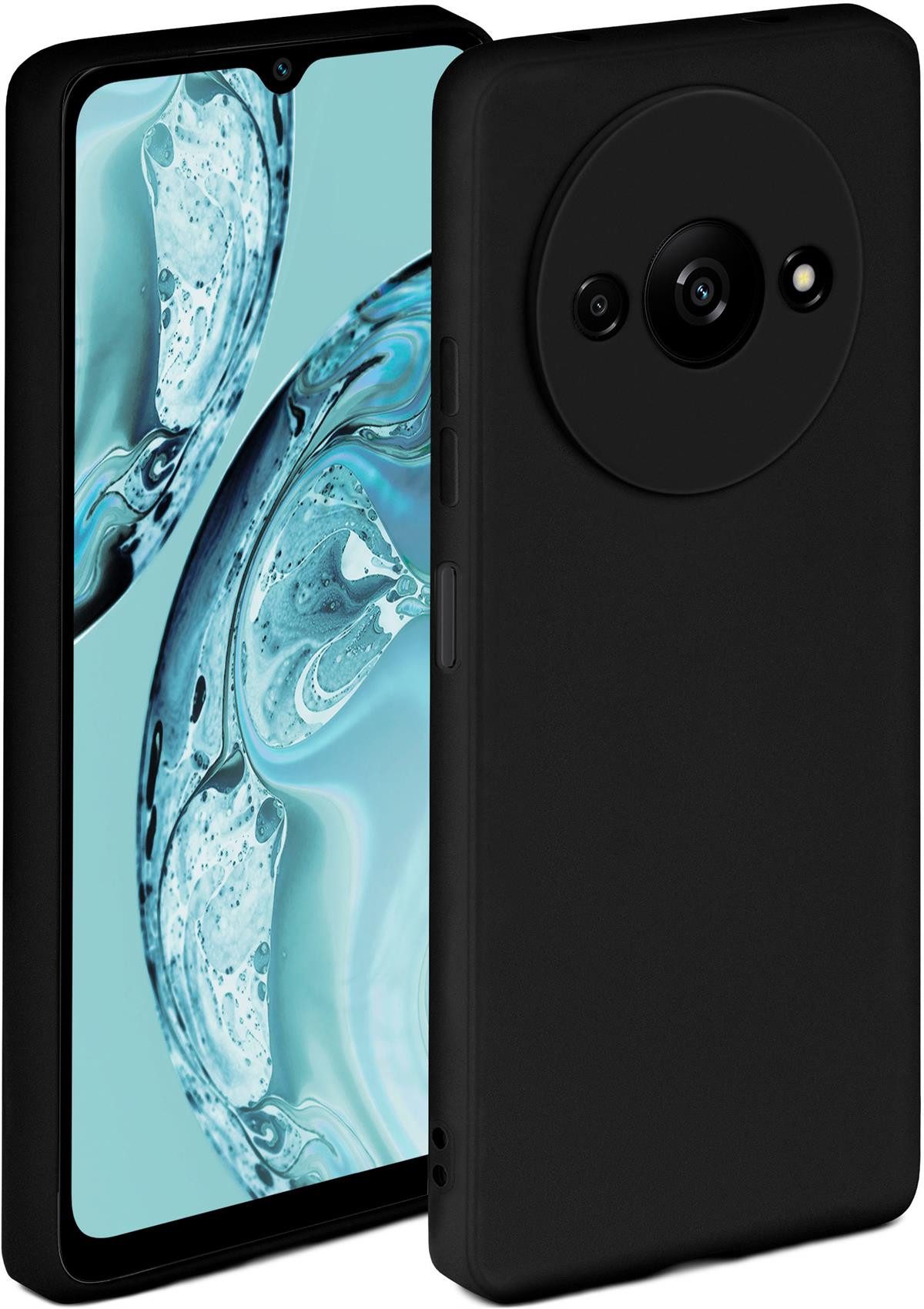 ONEFLOW Handyhülle ONEFLOW® Soft Case für Xiaomi Redmi A3, Hülle aus Silikon, Back Cover mit Kameraschutz, weiche Silikonhülle