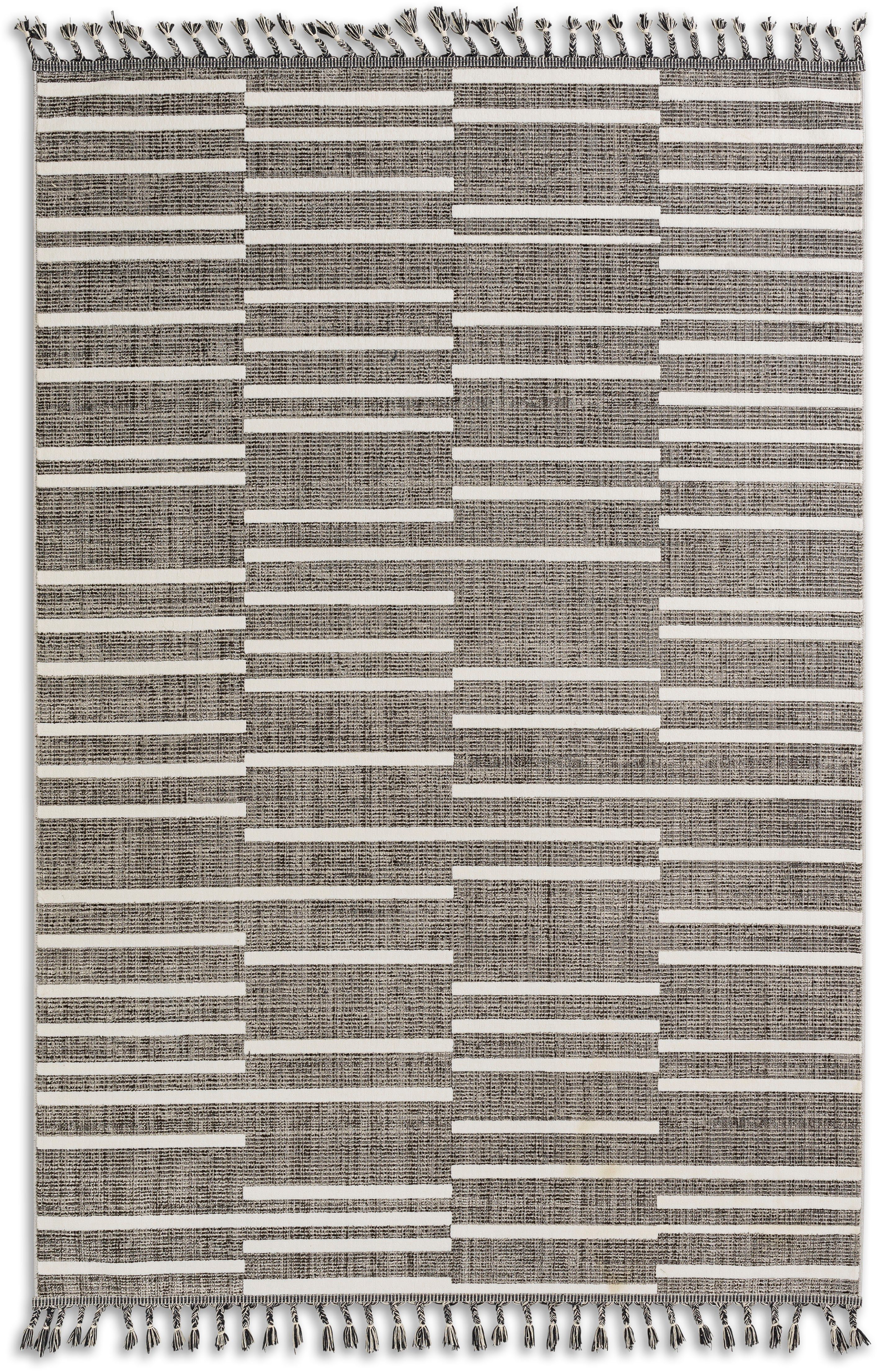 6634 rechteckig, mm, Kurzflorteppich eleganter Fransen Höhe: Teppich 5 ASTRA, mit 223, Ravenna