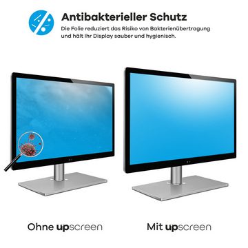 upscreen Schutzfolie für LG 23MP55HQ-P, Displayschutzfolie, Folie Premium klar antibakteriell