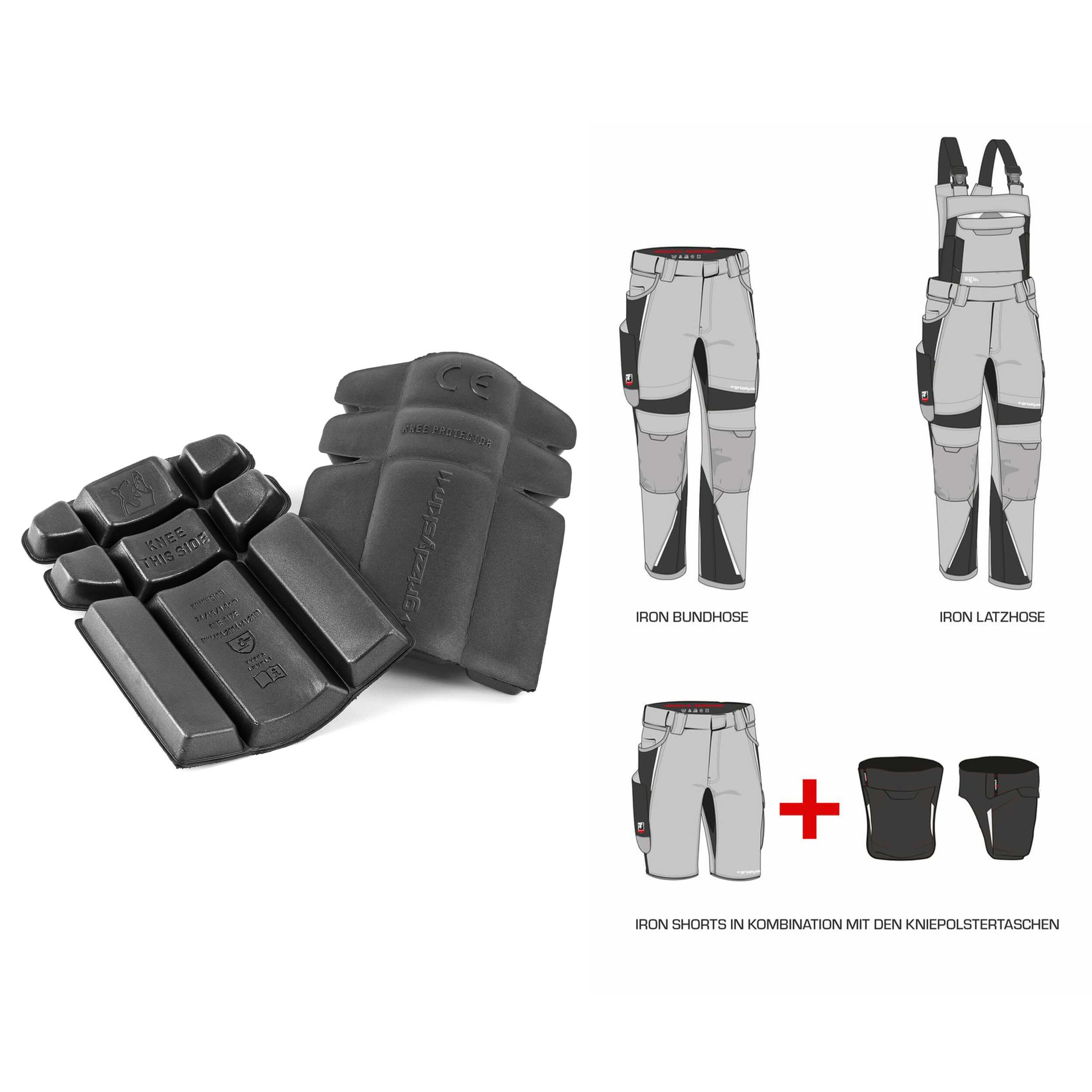 Qualitex Workwear Arbeitshose Kniepolster IRON aus Schaumgummi - Knieschutz für Kniepolstertasche (2-tlg) geeignet für Arbeit, Sport & Freizeit – Bild 3 von 3