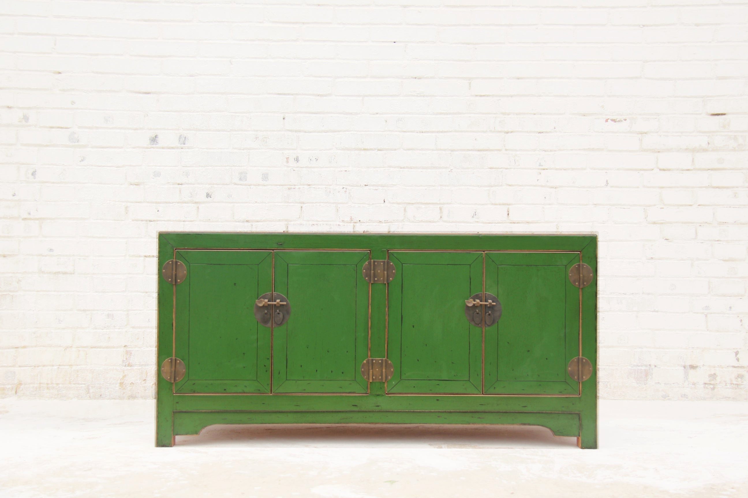 Luxury-Park-Direct Kommode Asia Kommode aus Massivholz mit eleganter Patina handgefertigt