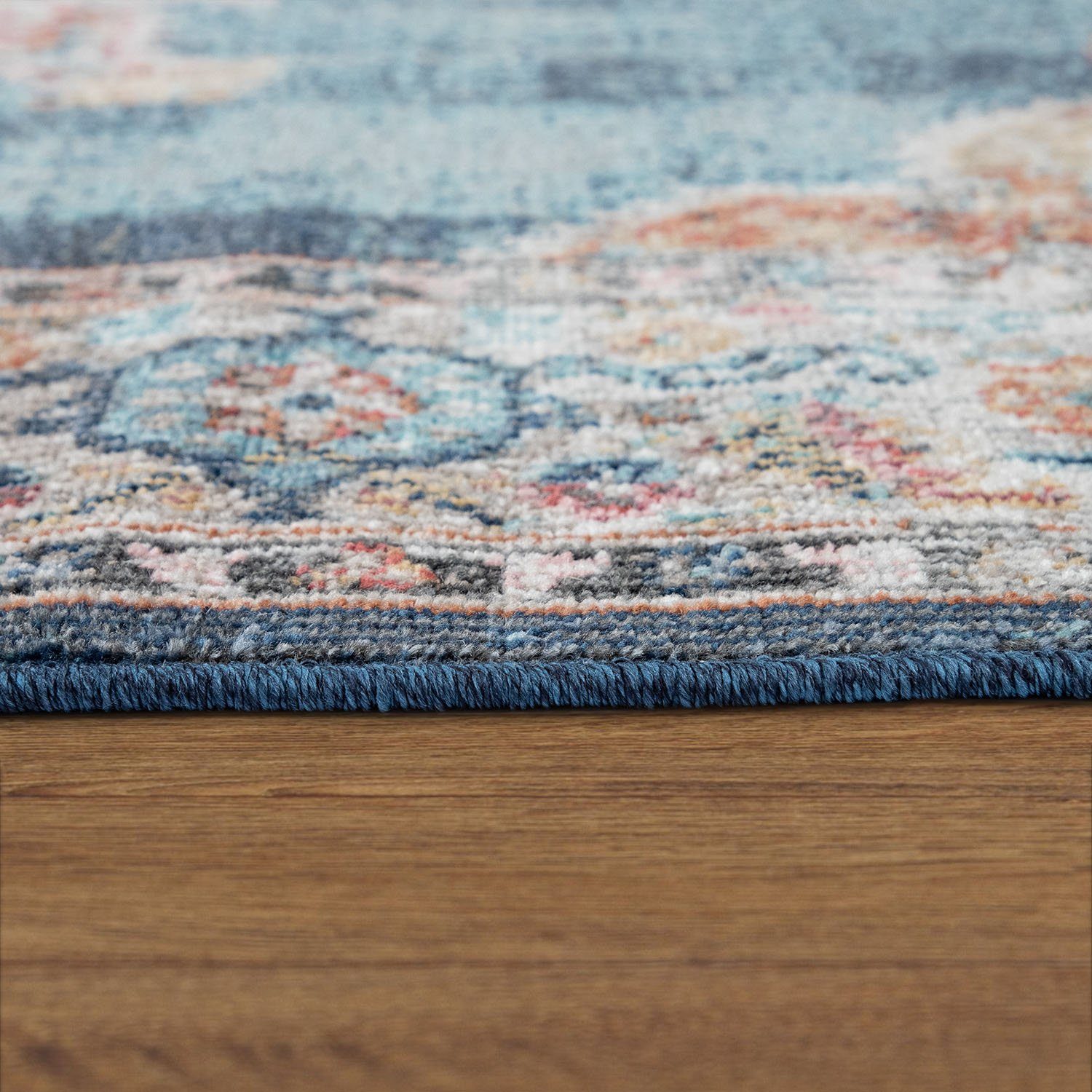 Paco Home Teppich »Torres 275«, rund, 8 mm Höhe, Kurzflor, Orient-Optik, Vi günstig online kaufen
